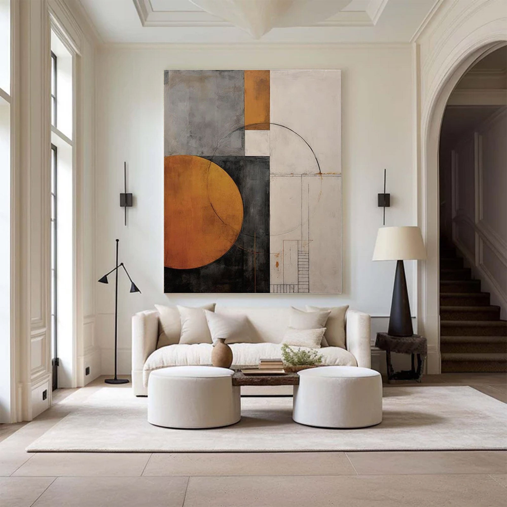 Large Geometric Abstract Painting | Keira Art #AG 131
