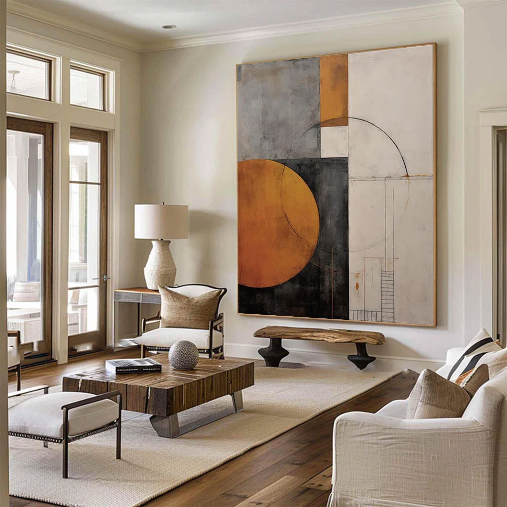 Large Geometric Abstract Painting | Keira Art #AG 131