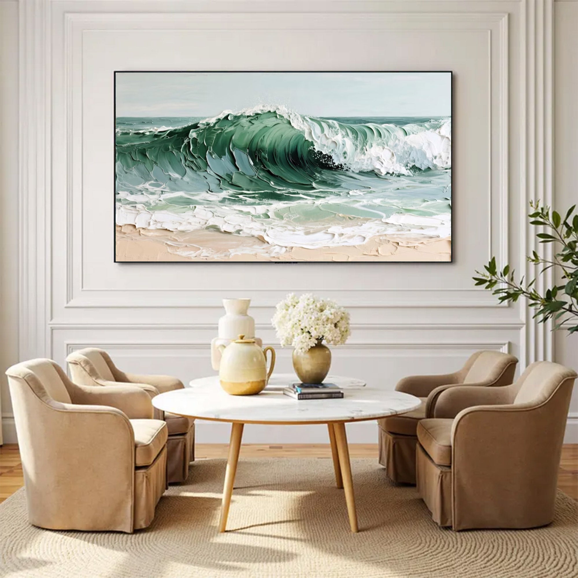 Large Wave Canvas Art | KeiraArt #AG 152