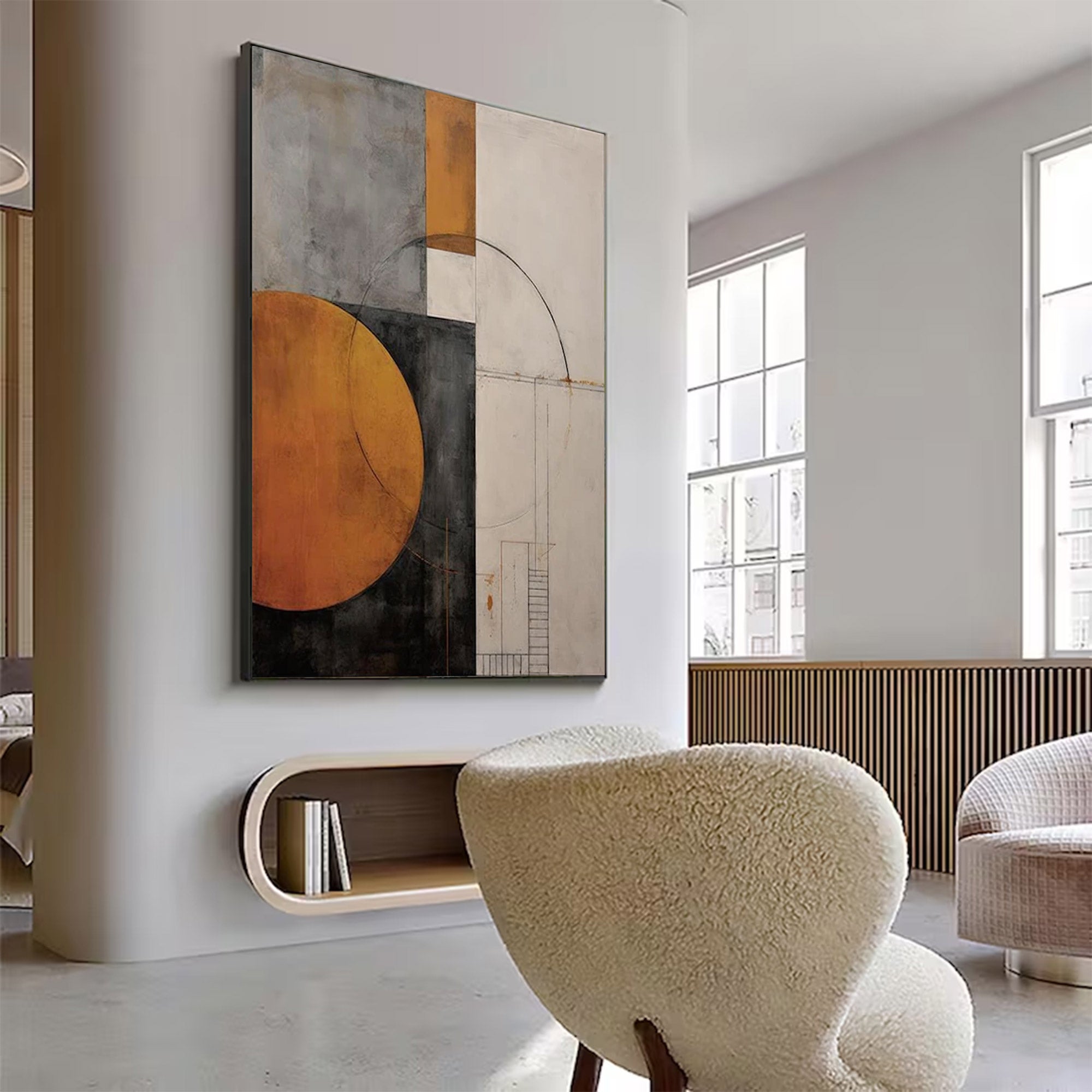 Large Geometric Abstract Painting | Keira Art #AG 131