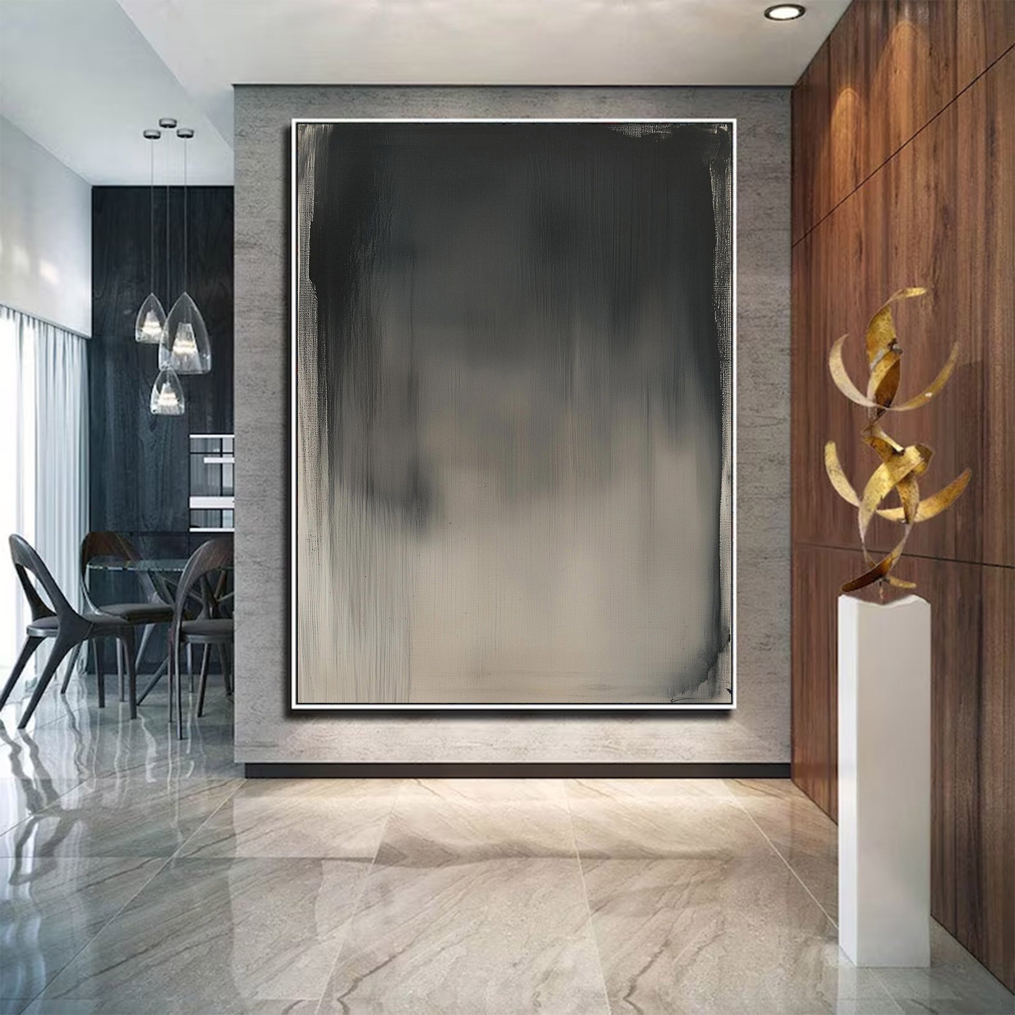 Abstract Large Gradient Canvas | KeiraArt #AG 119