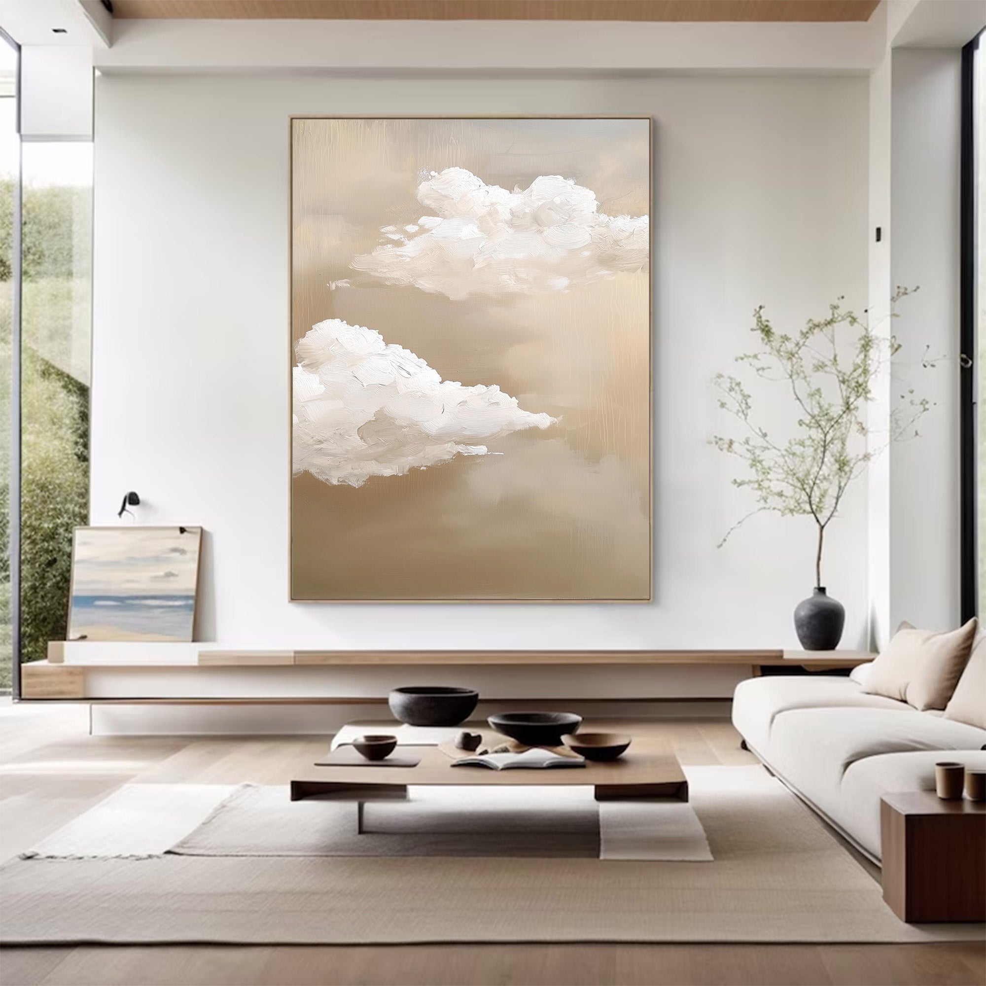 Abstract Large Cloud Painting | KeiraArt #AG 120