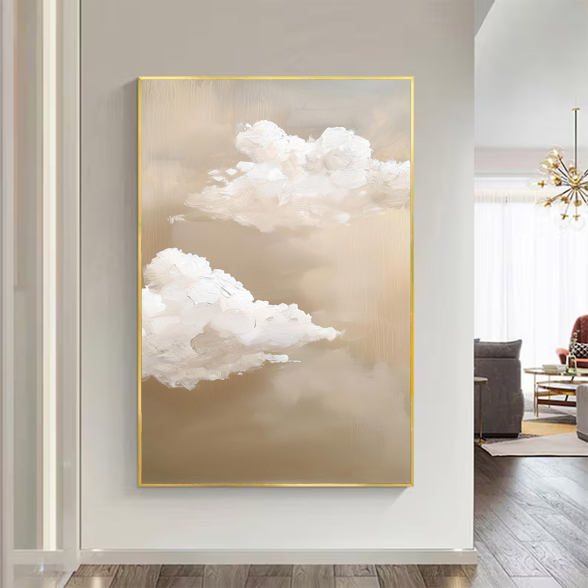 Abstract Large Cloud Painting | KeiraArt #AG 120