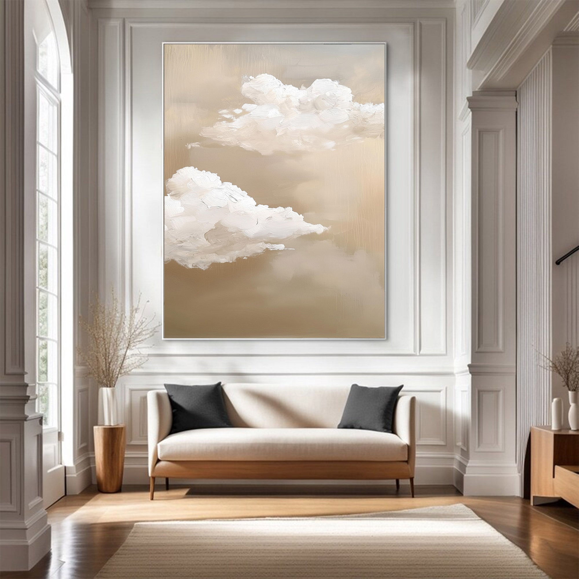 Abstract Large Cloud Painting | KeiraArt #AG 120