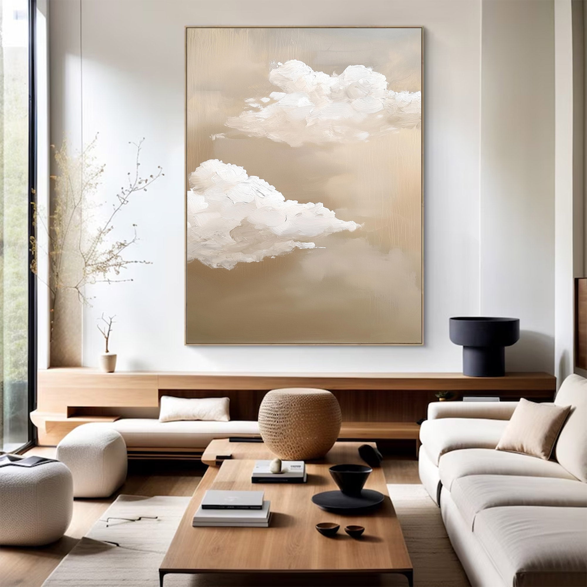 Abstract Large Cloud Painting | KeiraArt #AG 120