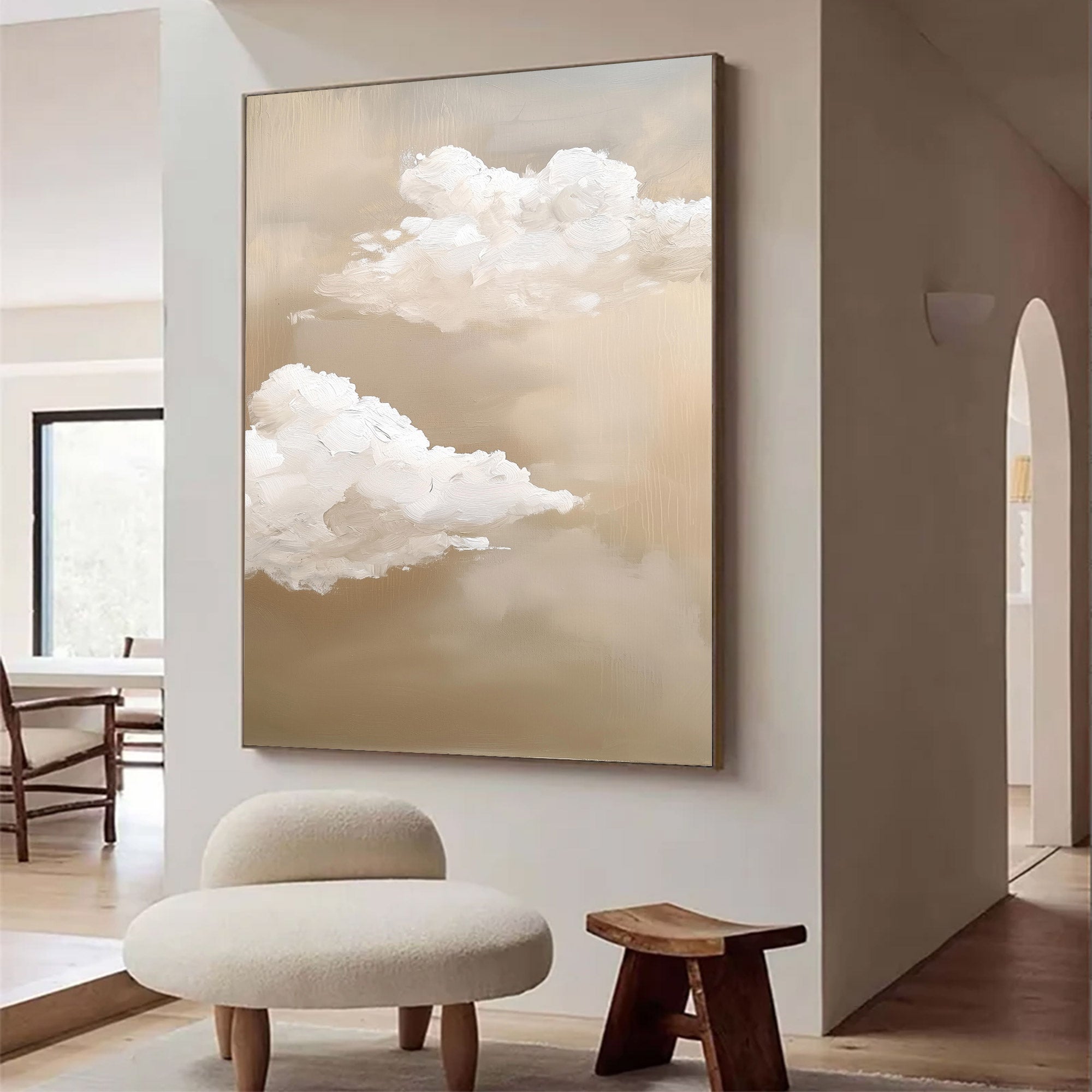 Abstract Large Cloud Painting | KeiraArt #AG 120
