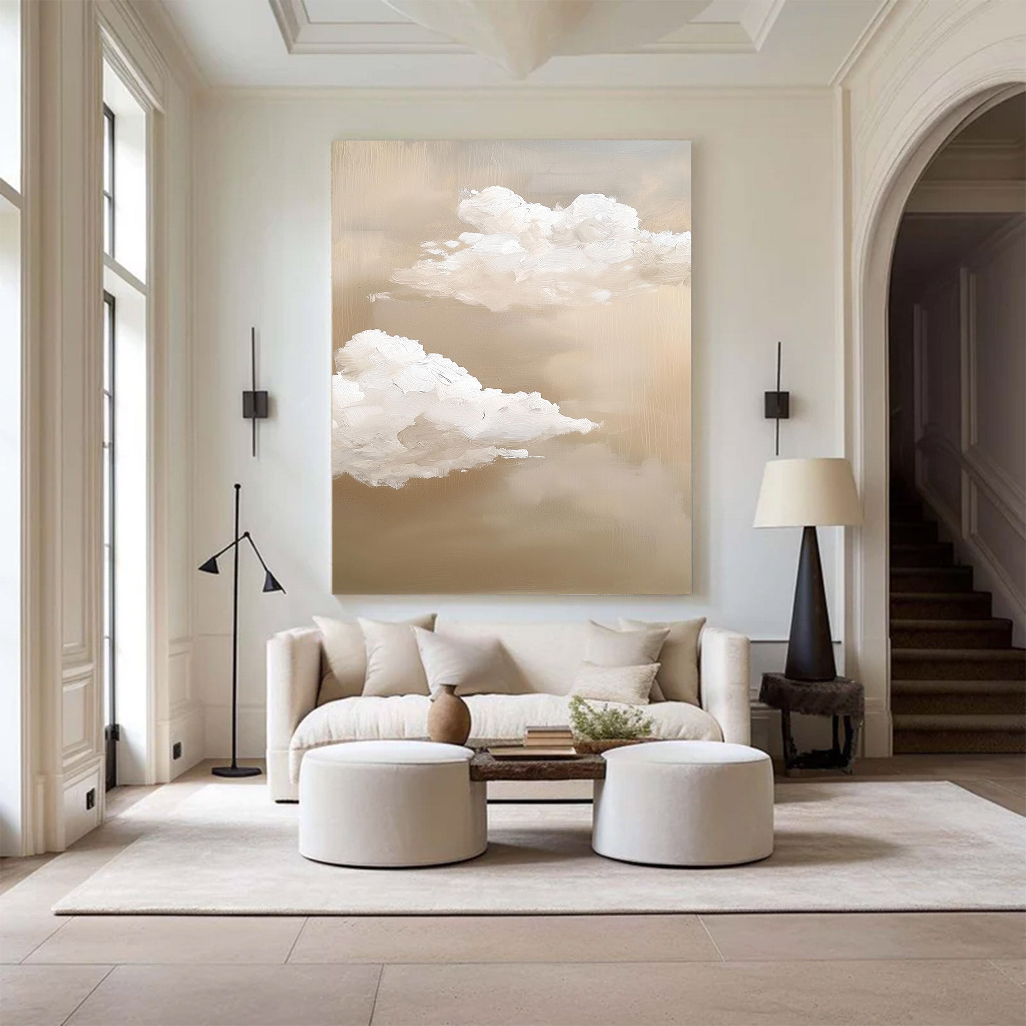 Abstract Large Cloud Painting | KeiraArt #AG 120