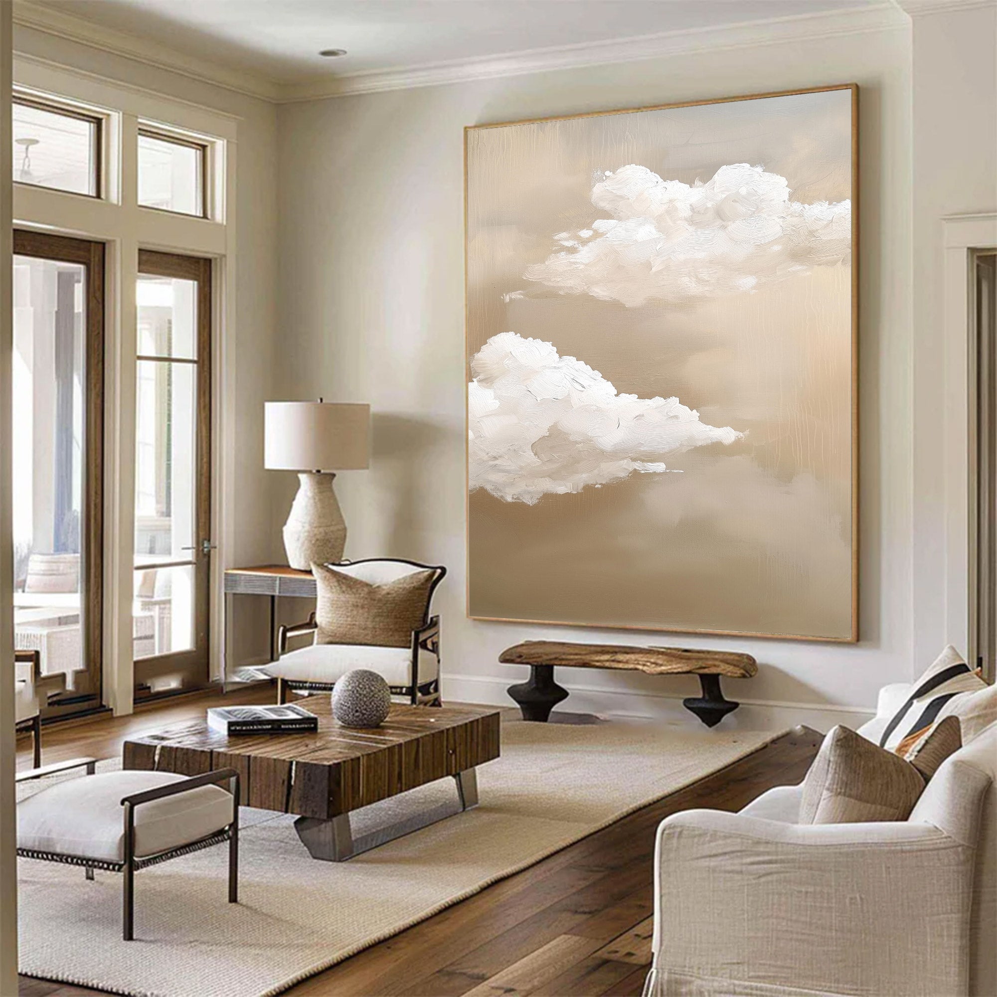 Abstract Large Cloud Painting | KeiraArt #AG 120