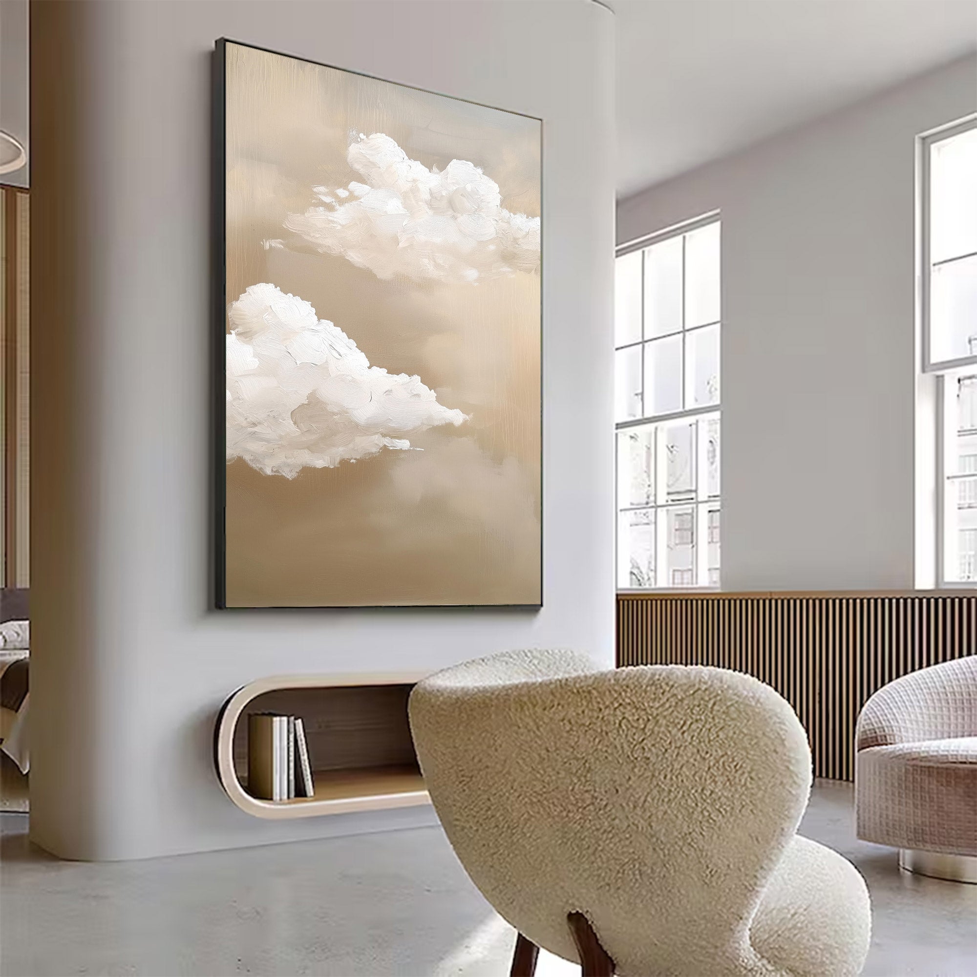 Abstract Large Cloud Painting | KeiraArt #AG 120