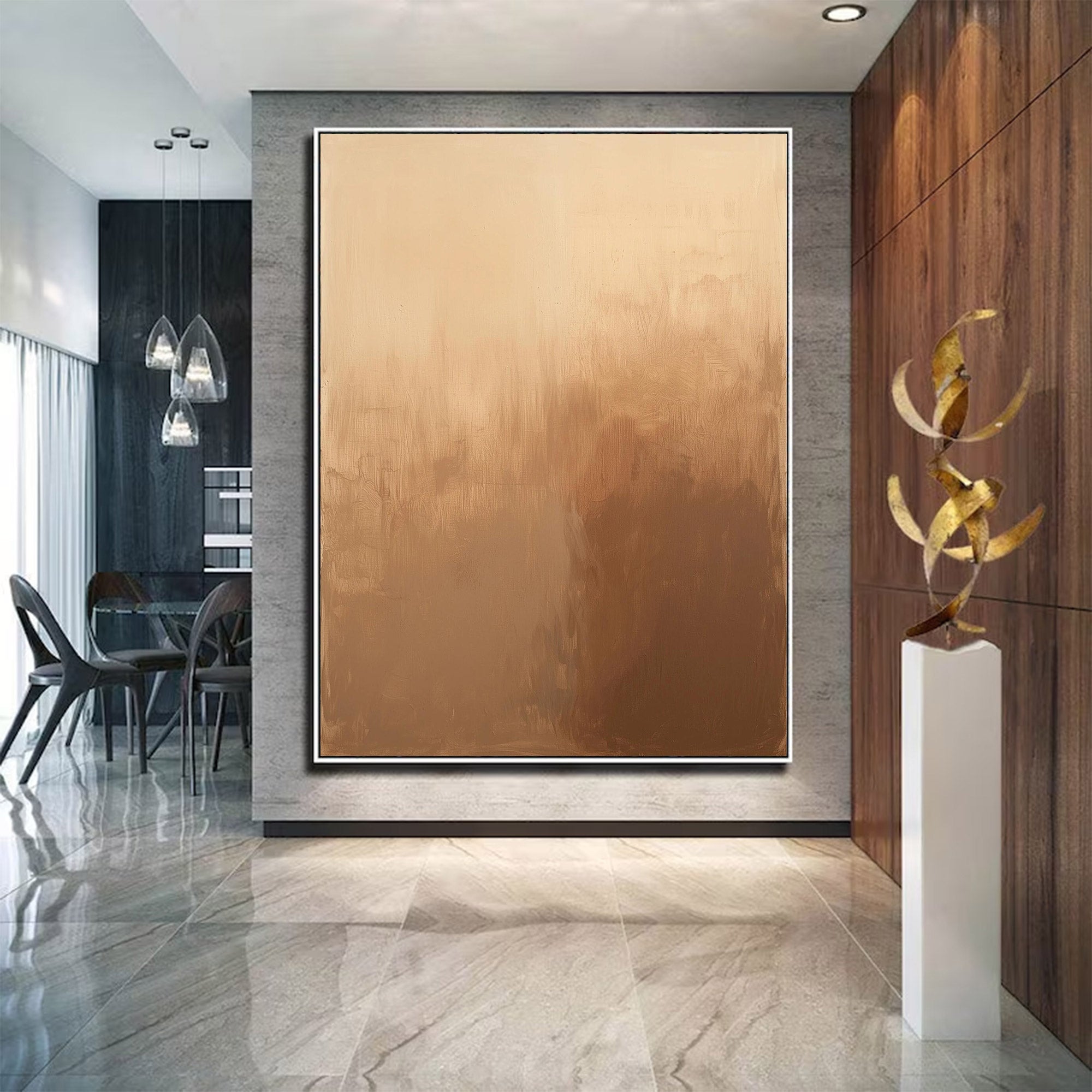 Neutral Abstract Large Wall Art | KeiraArt #AG 121