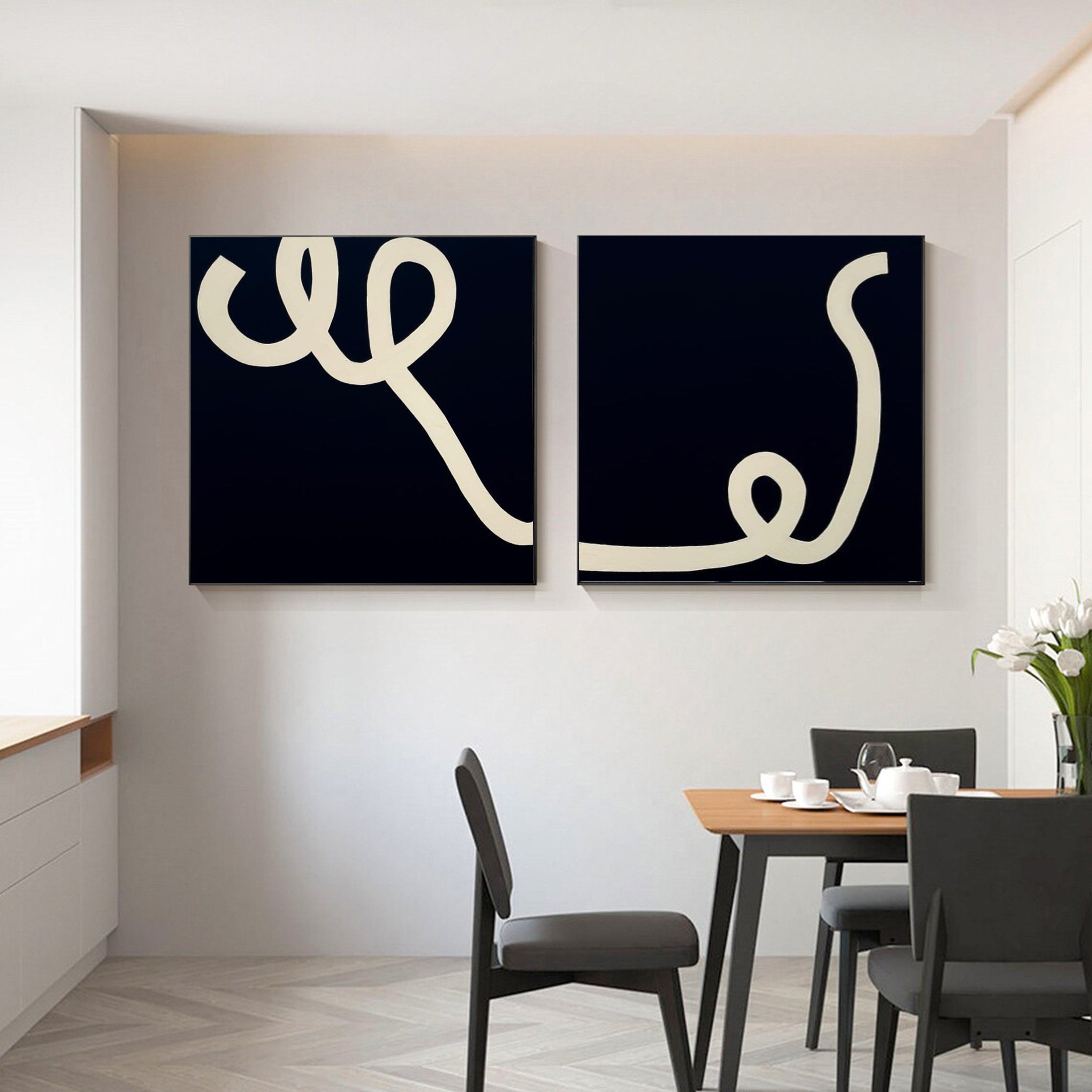 Modern Minimalist Art Set Of 2 #MMAS 012