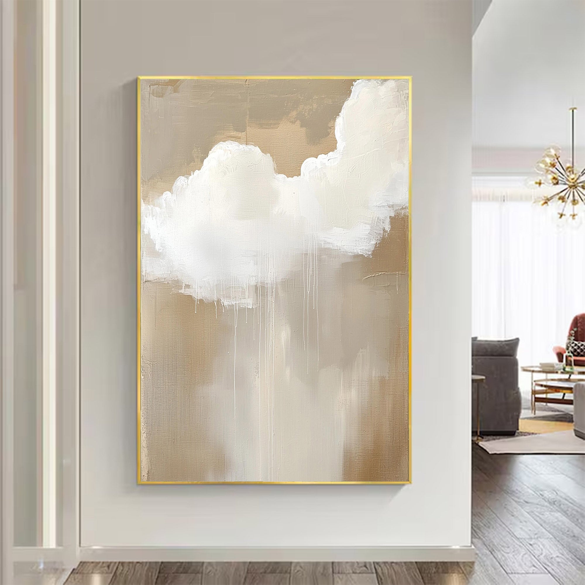 Large Modern Cloud Art | KeiraArt #AG 122