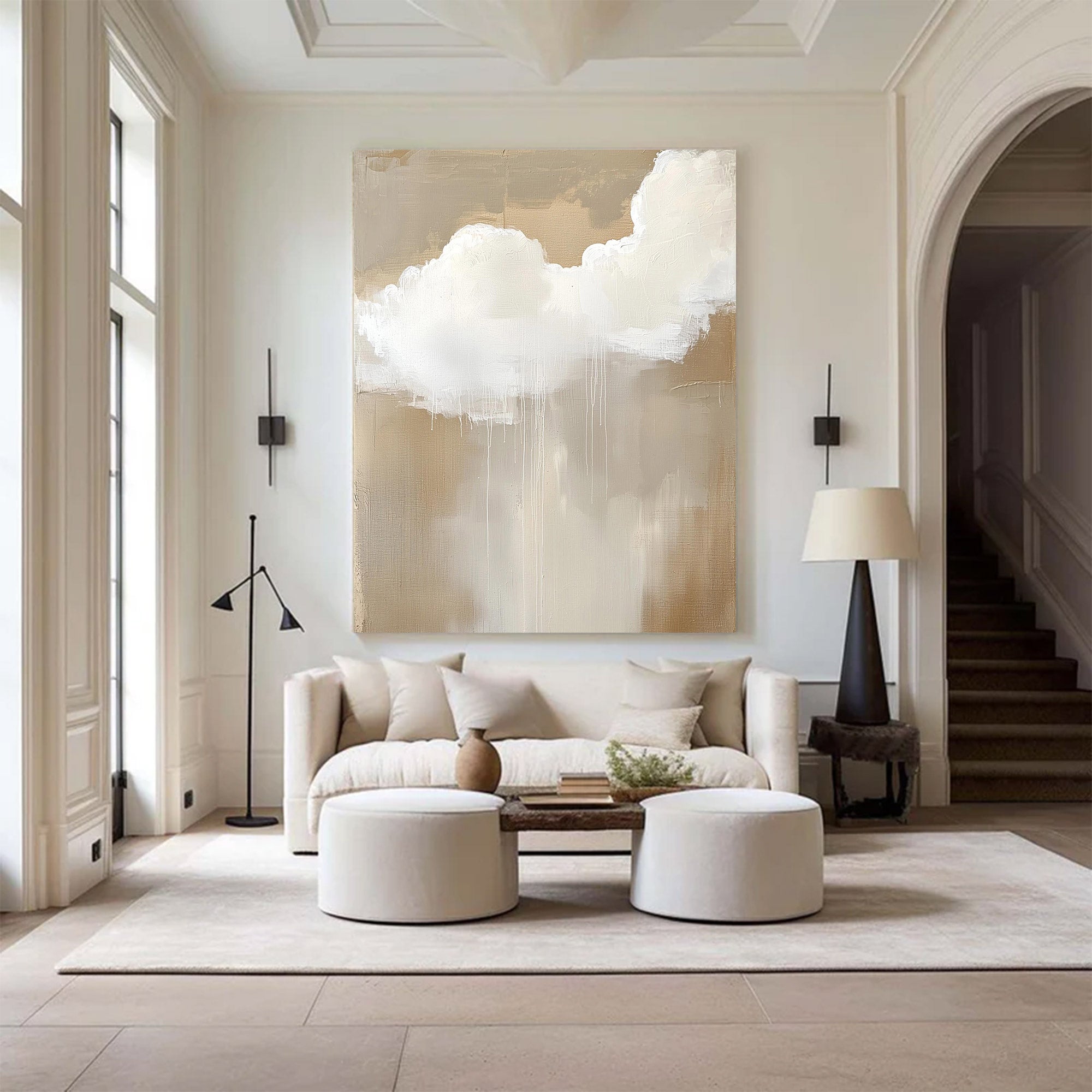 Large Modern Cloud Art | KeiraArt #AG 122