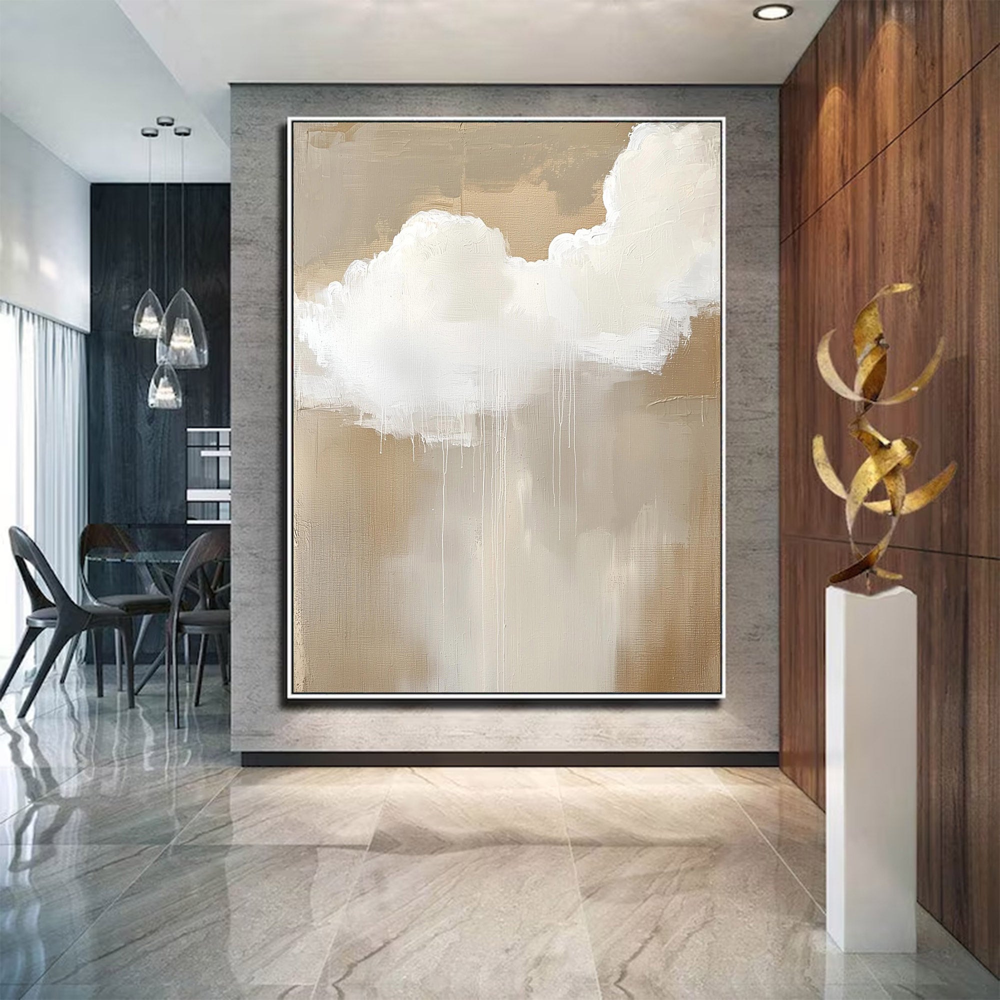 Large Modern Cloud Art | KeiraArt #AG 122