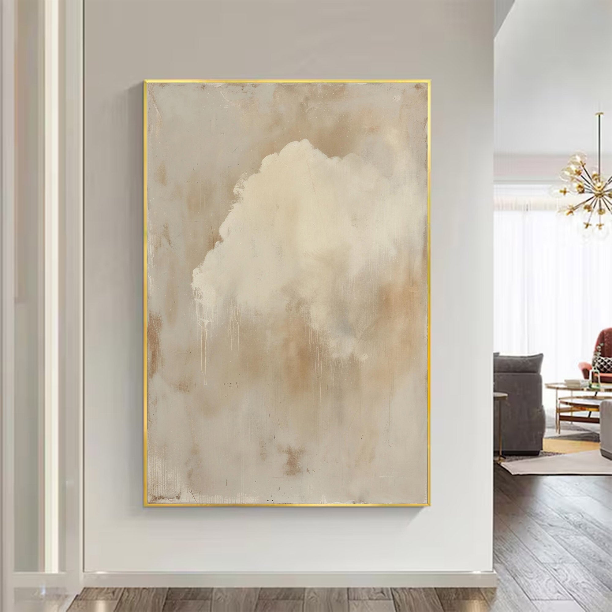Large Abstract Brown Painting | KeiraArt #AG 123