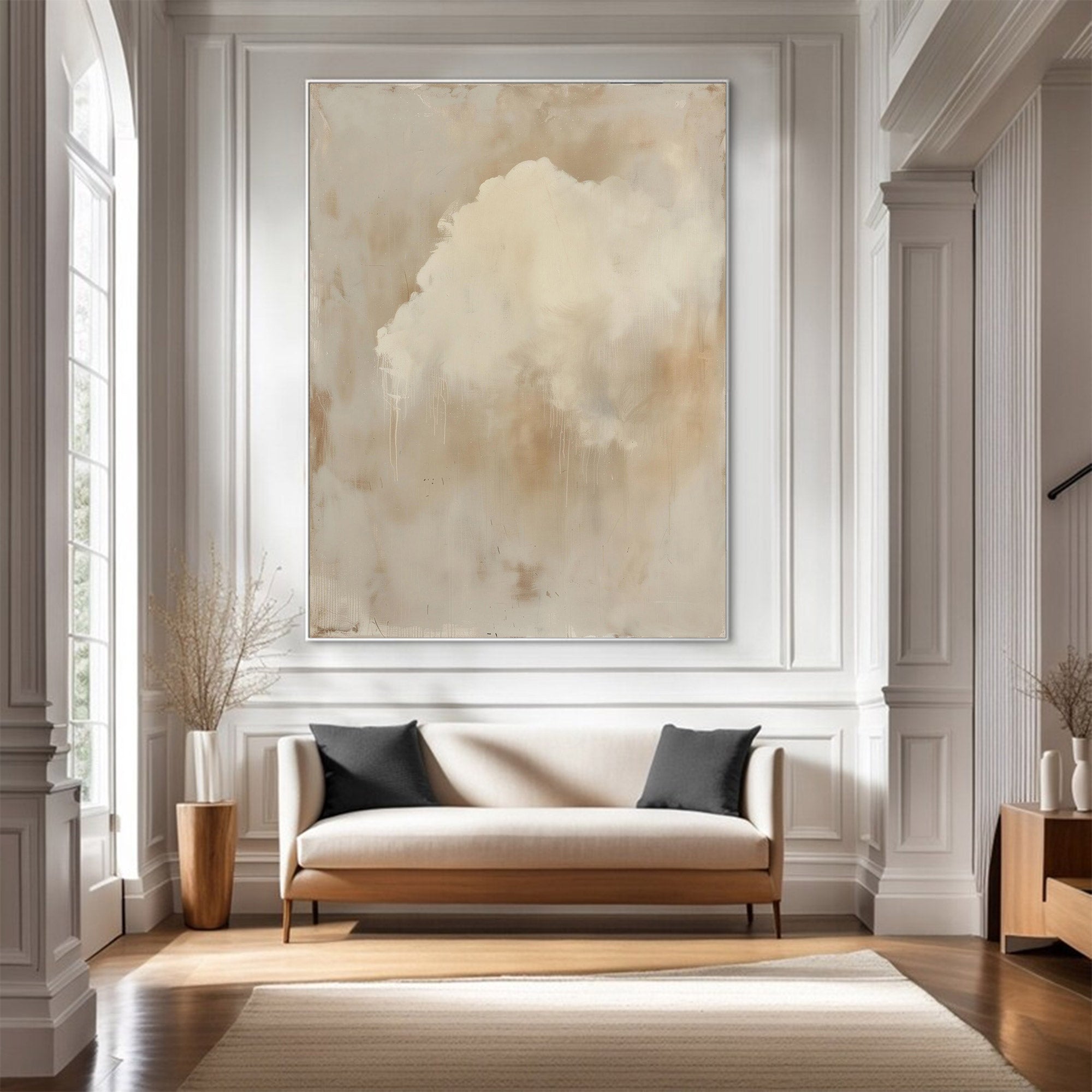 Large Abstract Brown Painting | KeiraArt #AG 123