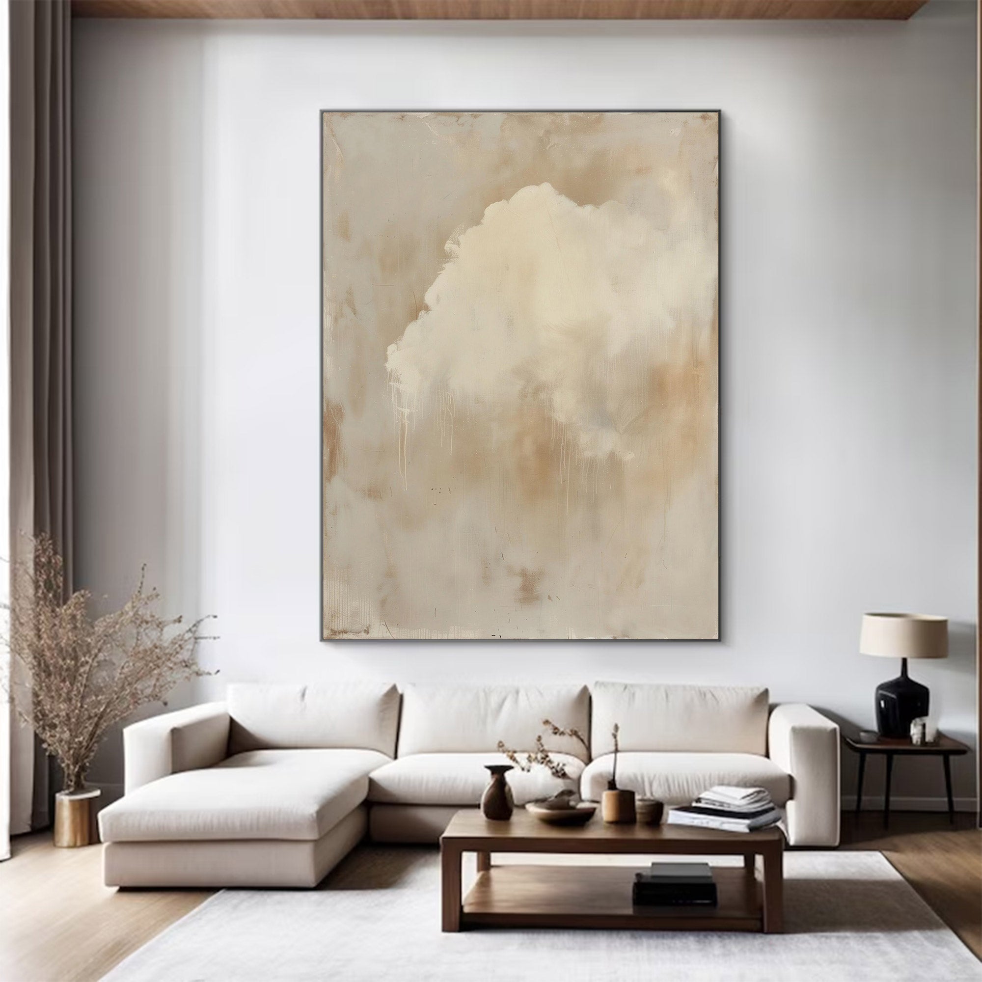 Large Abstract Brown Painting | KeiraArt #AG 123