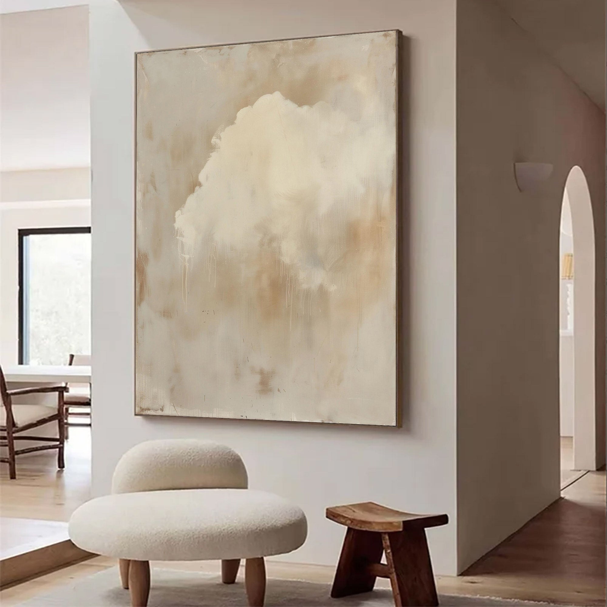 Large Abstract Brown Painting | KeiraArt #AG 123