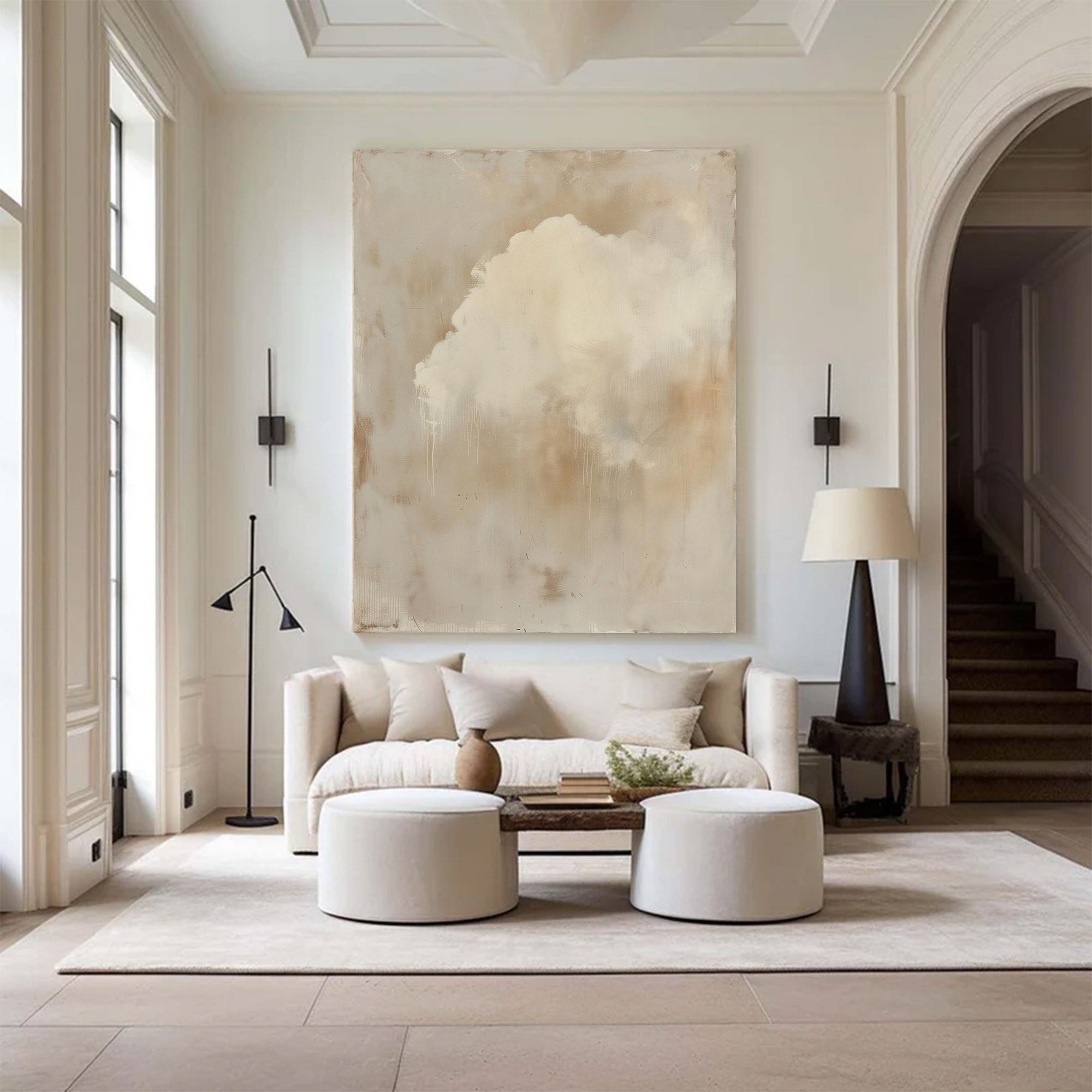 Large Abstract Brown Painting | KeiraArt #AG 123