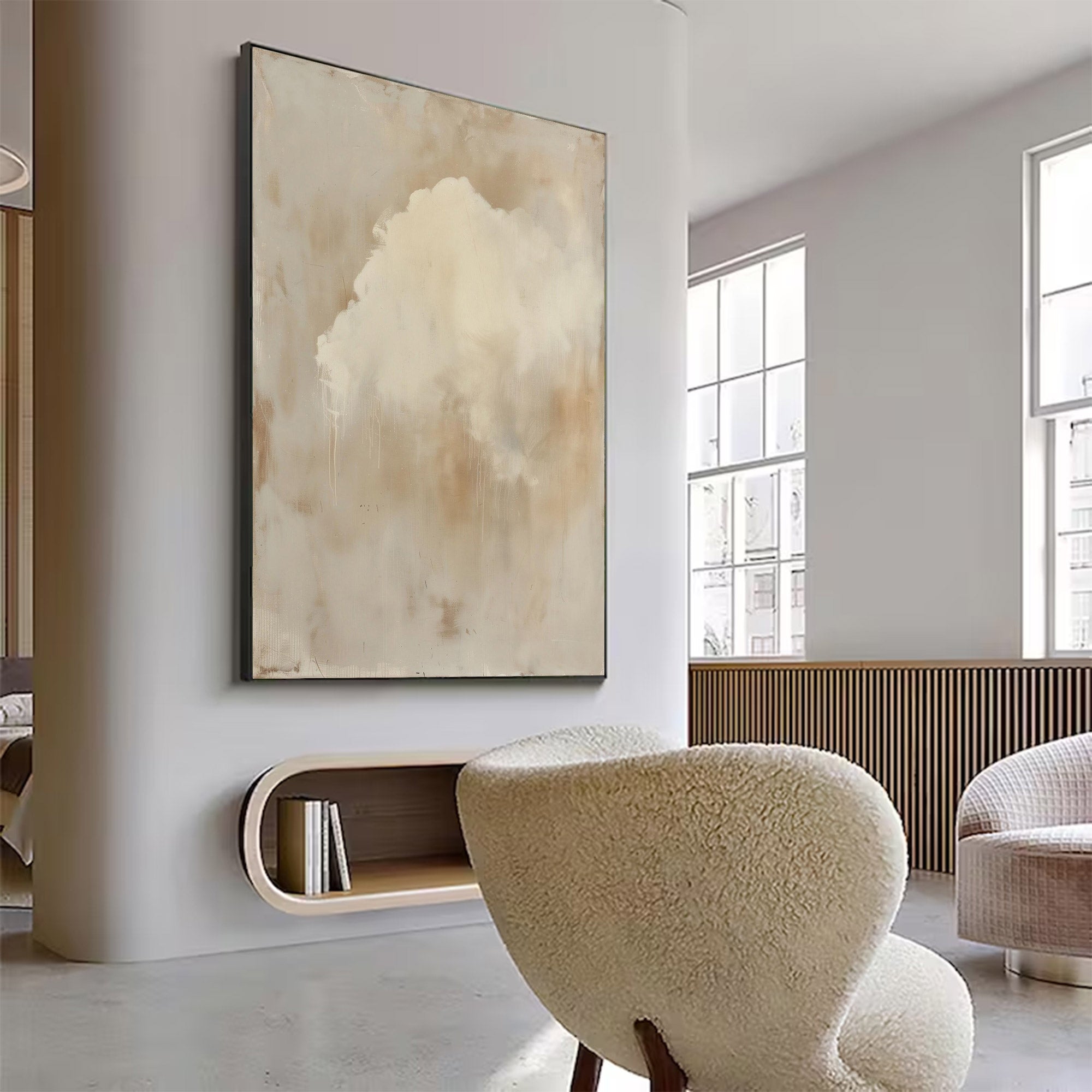Large Abstract Brown Painting | KeiraArt #AG 123