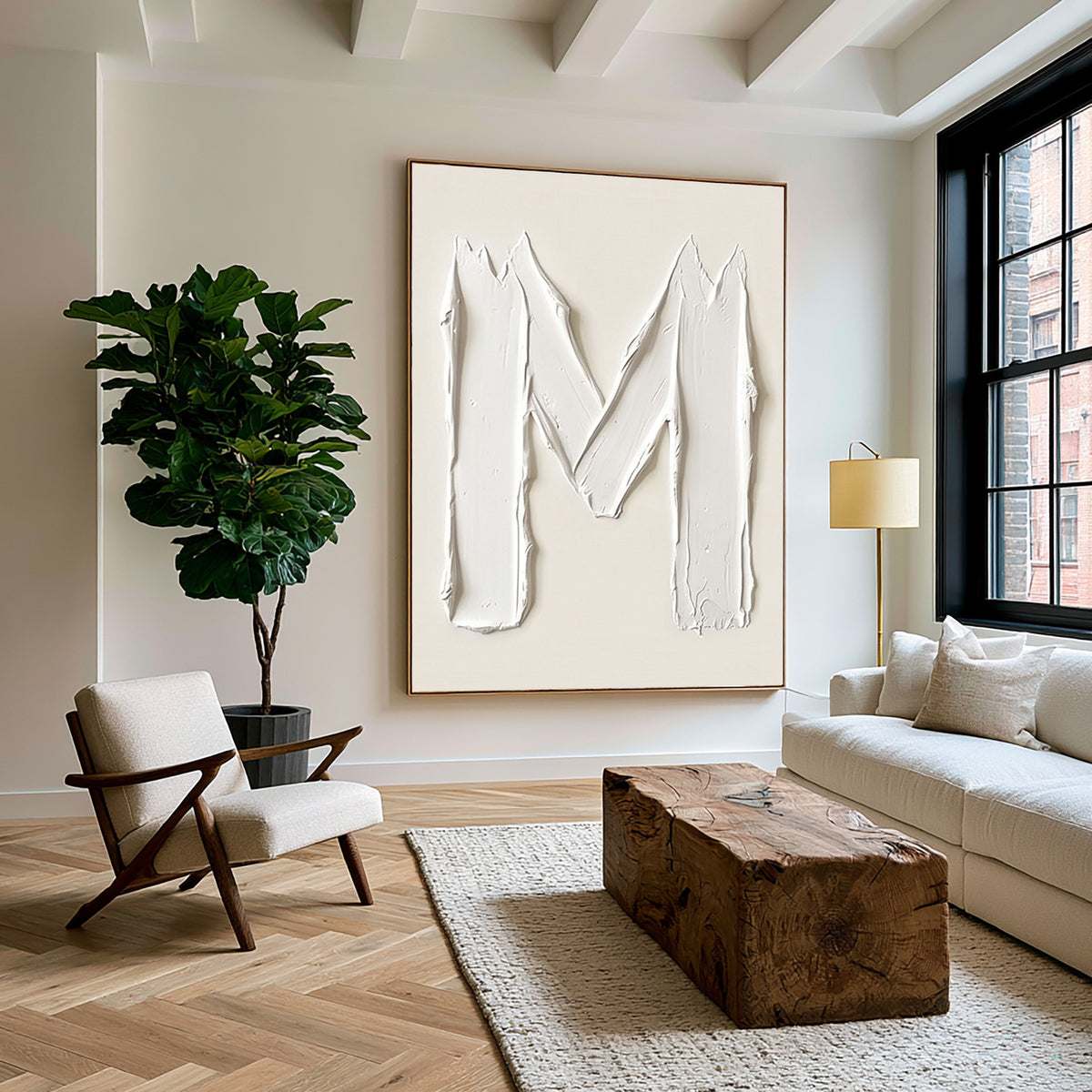 Peaks Rising Through Quiet Light Large White Textured Abstract Wall Art Sculptural Relief Modern Minimalist Painting