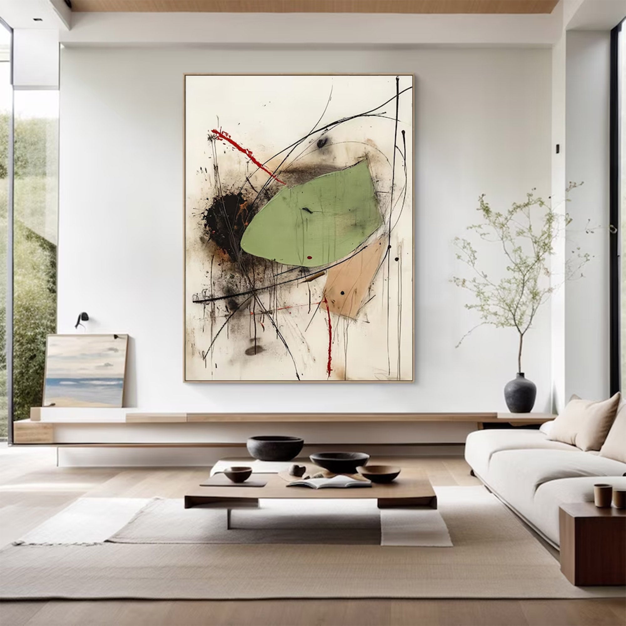 Large Expressionist Abstract Art | KeiraArt #AG 127