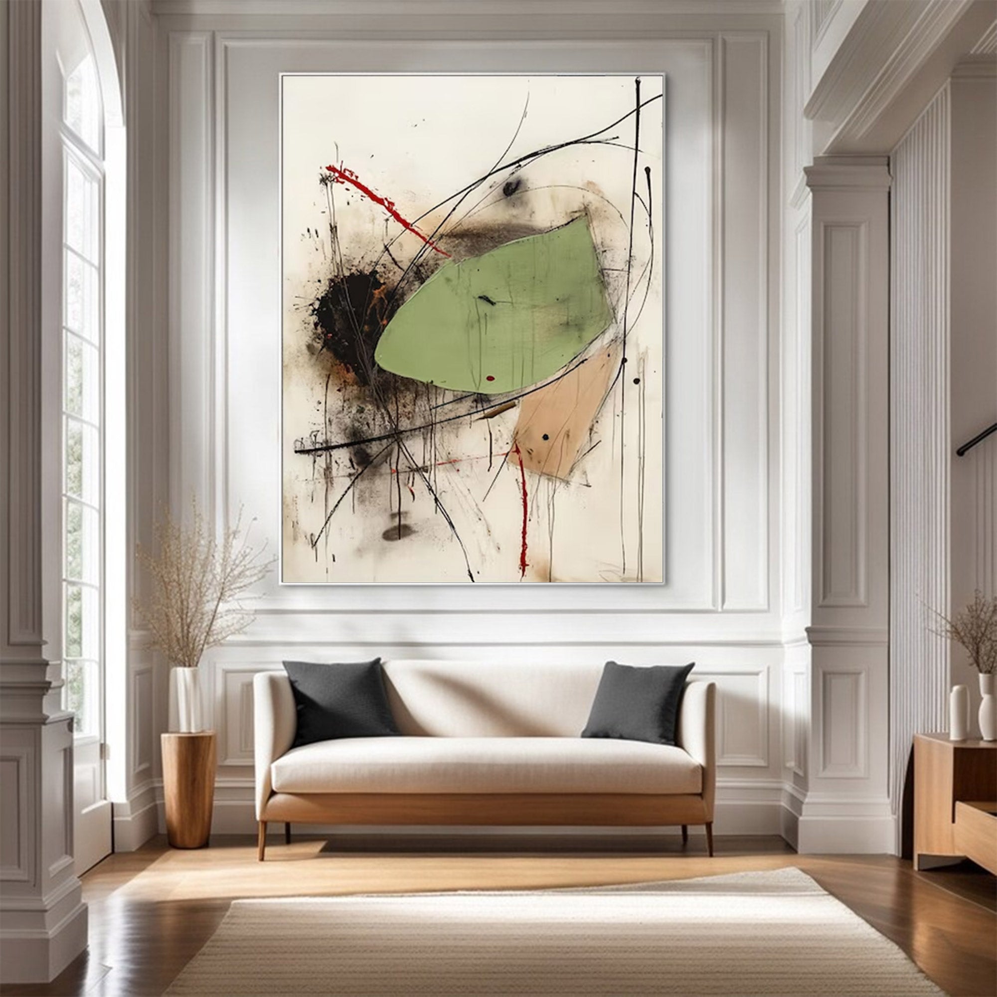 Large Expressionist Abstract Art | KeiraArt #AG 127