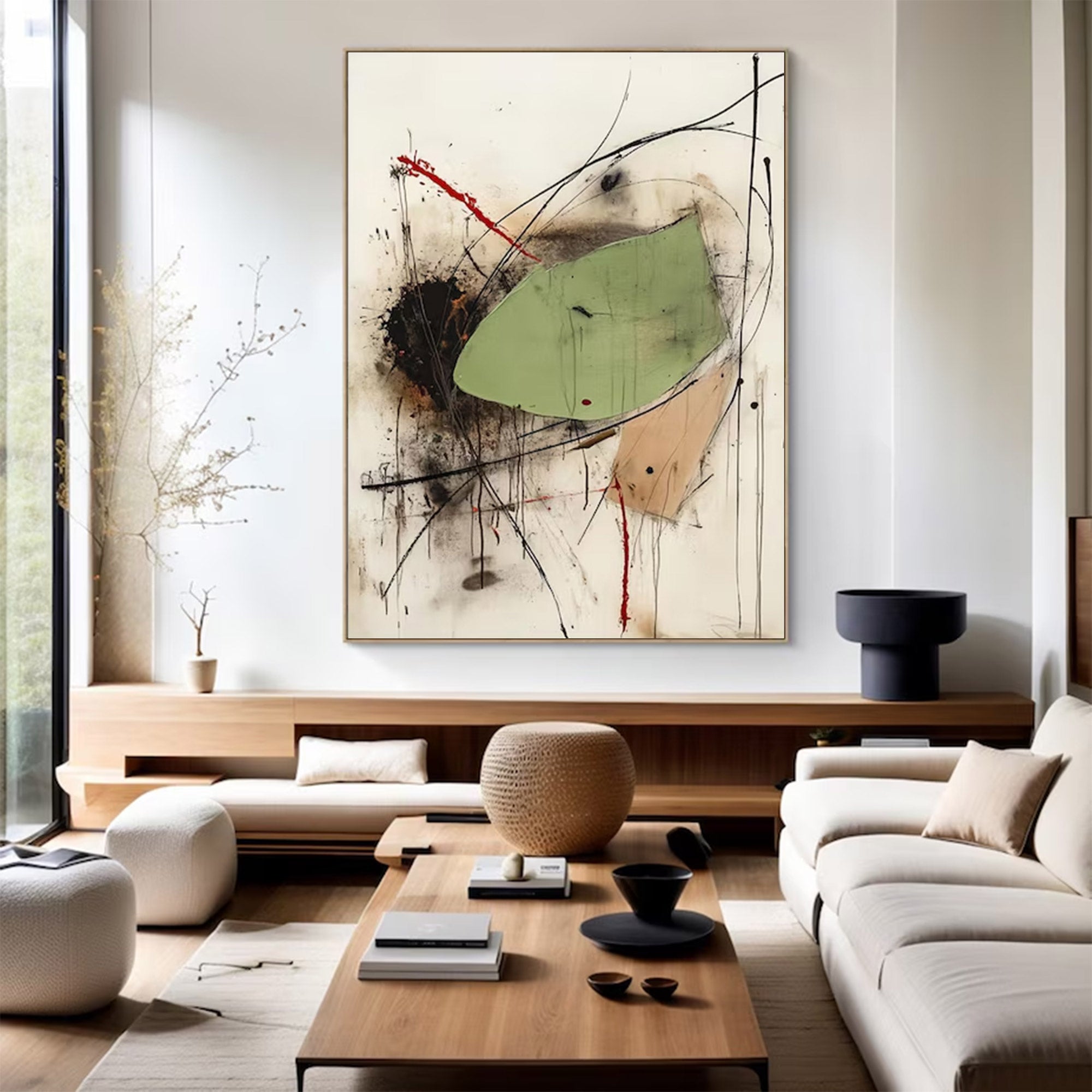 Large Expressionist Abstract Art | KeiraArt #AG 127