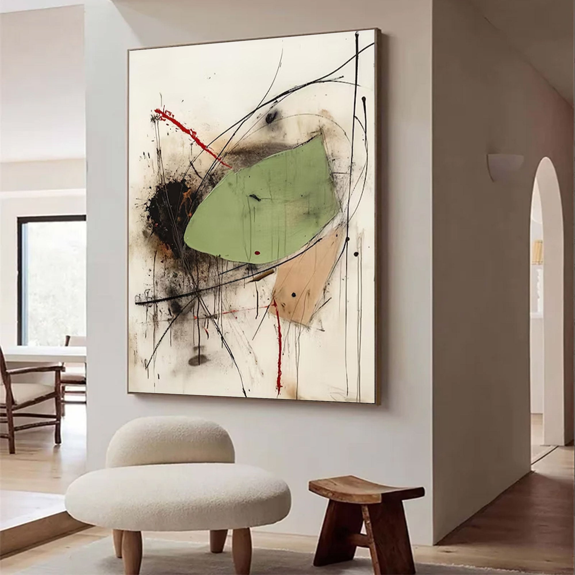 Large Expressionist Abstract Art | KeiraArt #AG 127