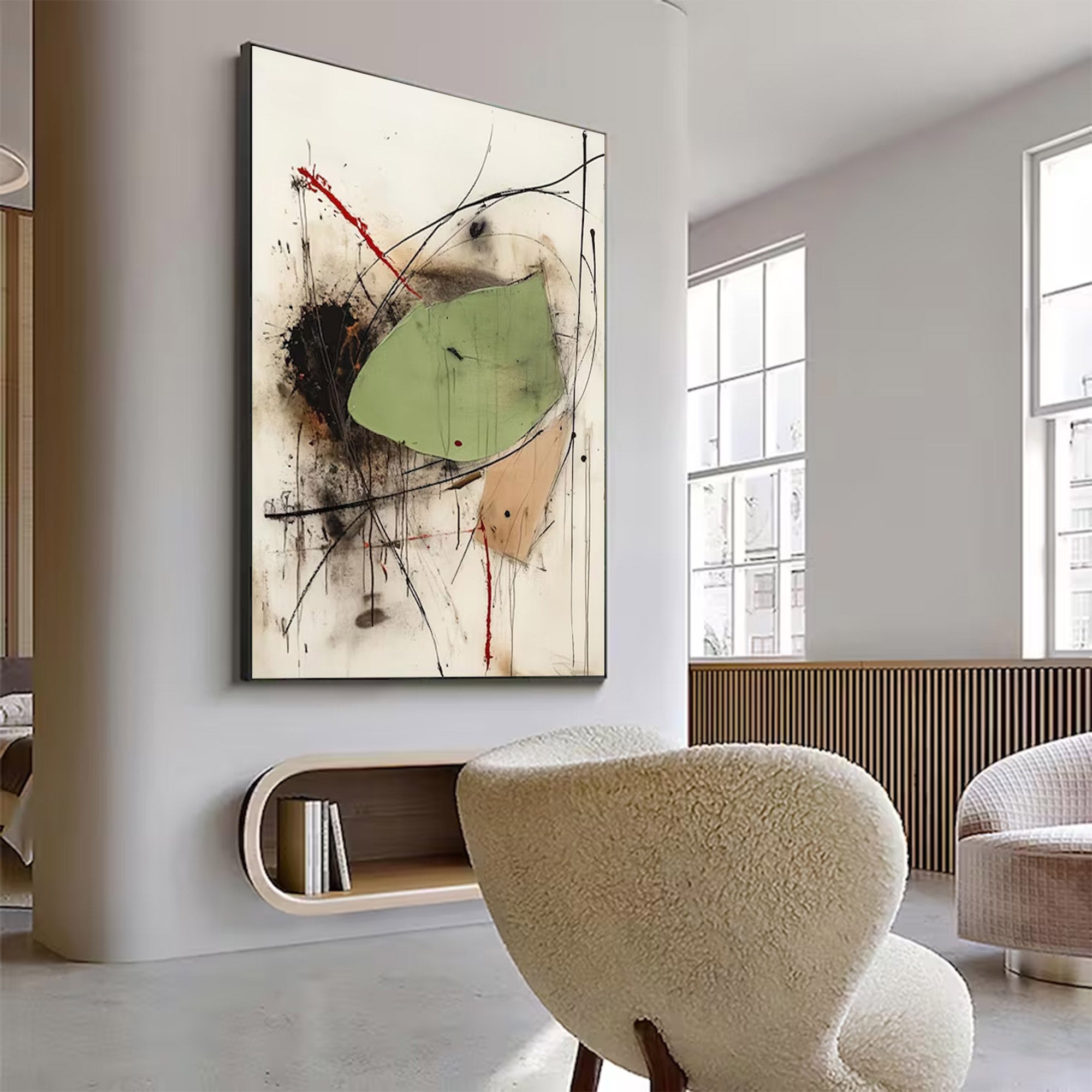 Large Expressionist Abstract Art | KeiraArt #AG 127