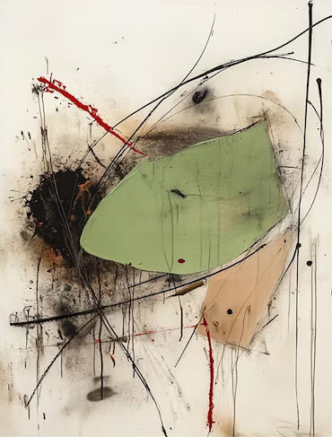 Large Expressionist Abstract Art | KeiraArt #AG 127