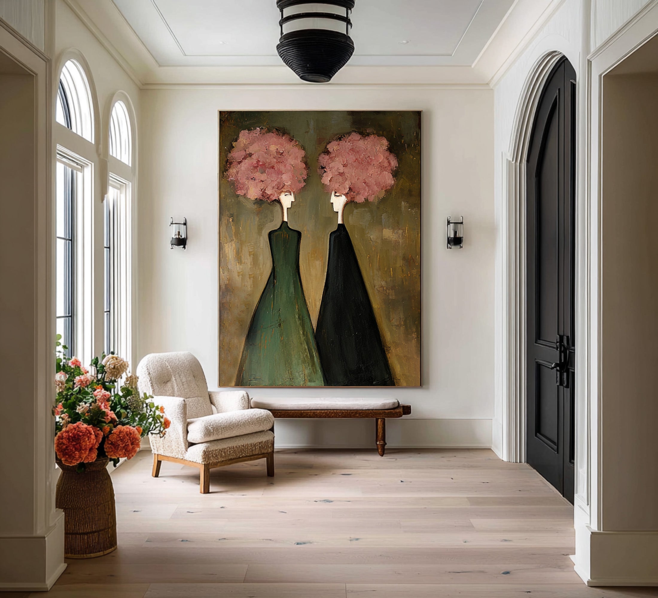 Large Figurative Wall Art for Living Room #CZ 053