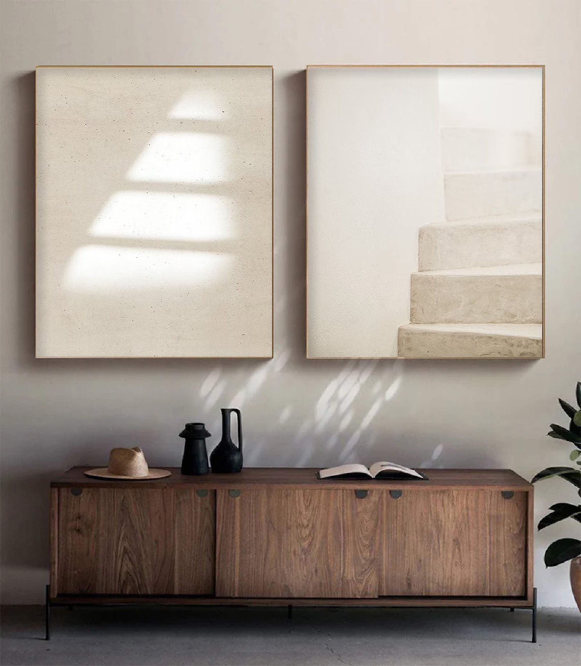 Zen Simplicity Dual Minimalist Canvas Art Set #MMAS 062