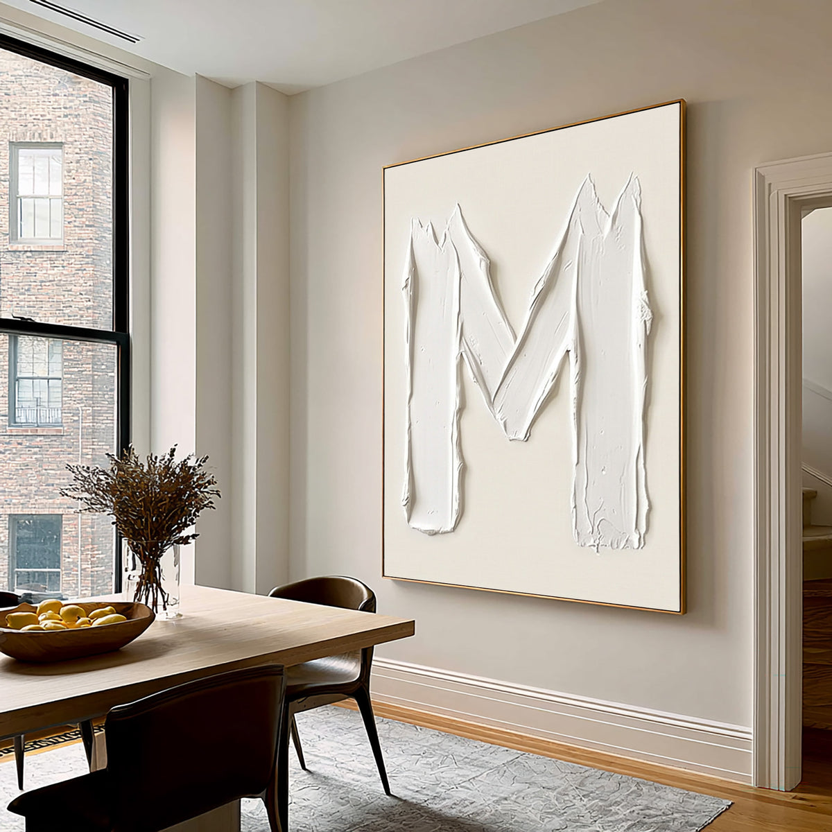 Peaks Rising Through Quiet Light Large White Textured Abstract Wall Art Sculptural Relief Modern Minimalist Painting