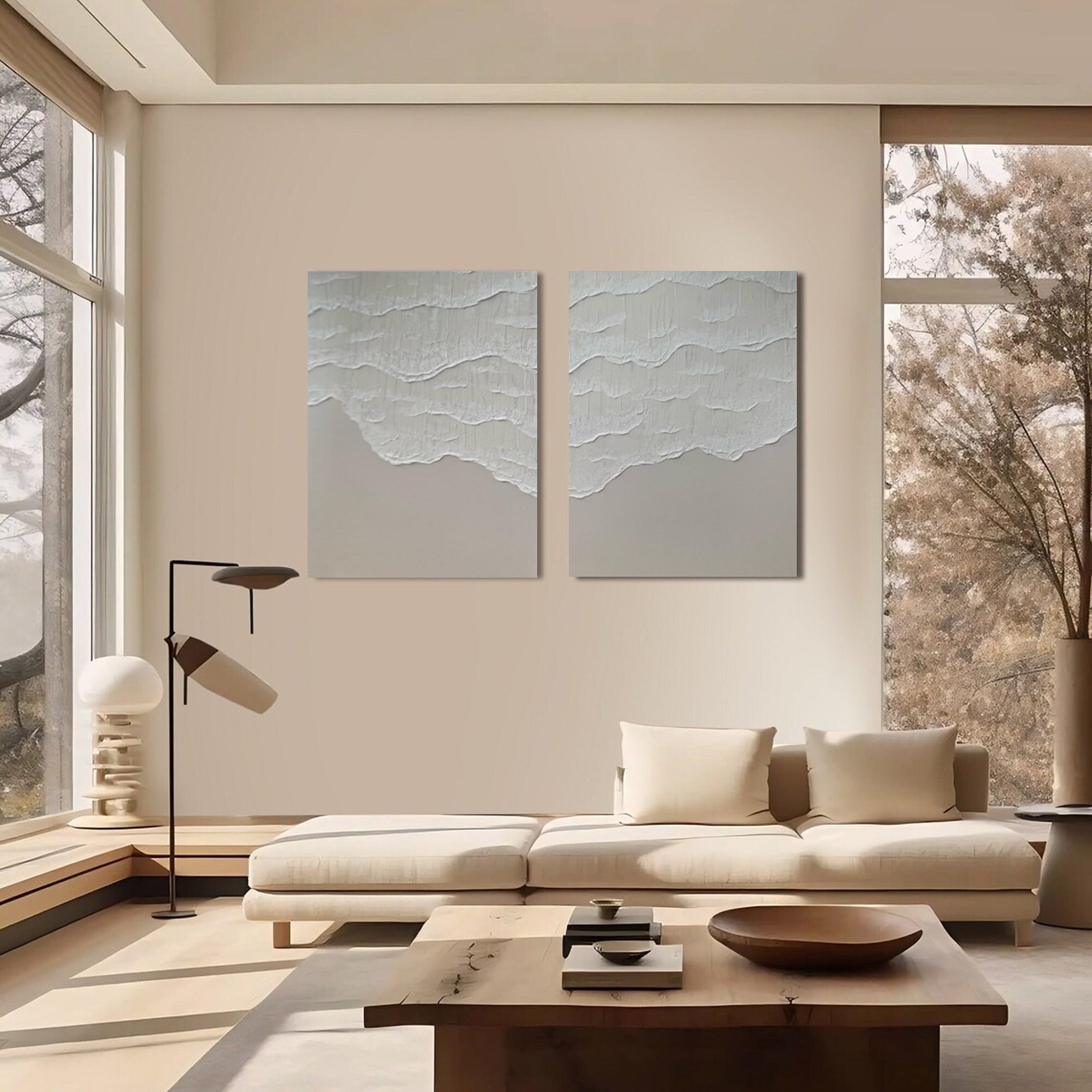 Modern Minimalist Art Set Of 2 #MMAS 023