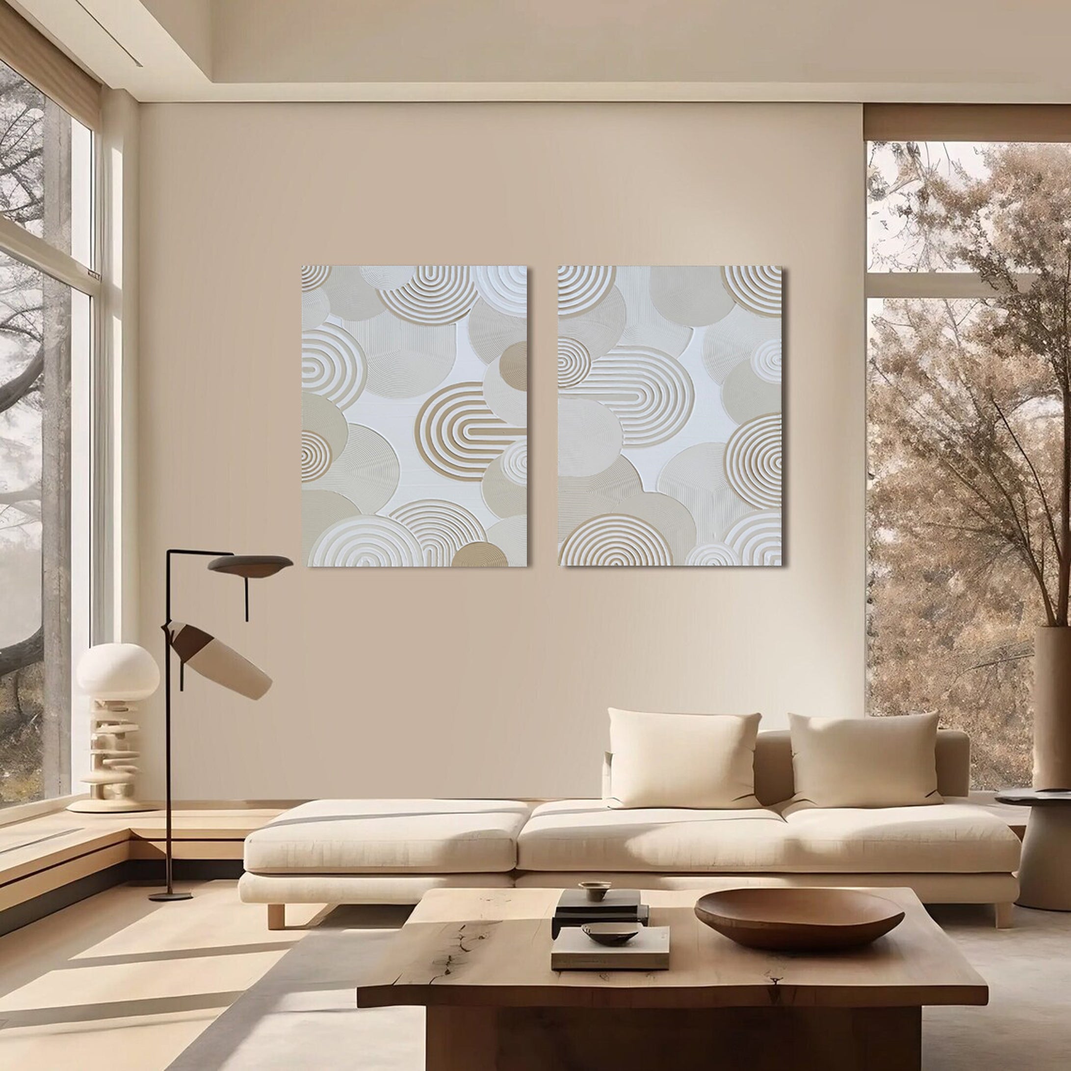 Modern Minimalist Art Set Of 2 #MMAS 048