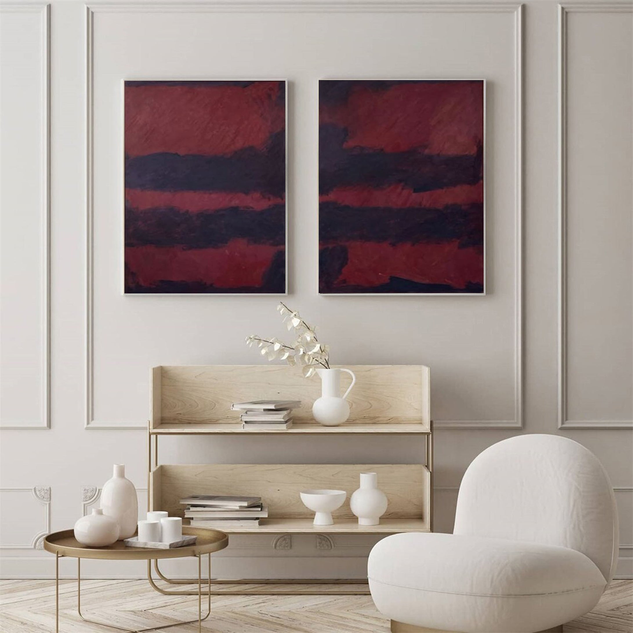 Modern Minimalist Art Set Of 2 #MMAS 002