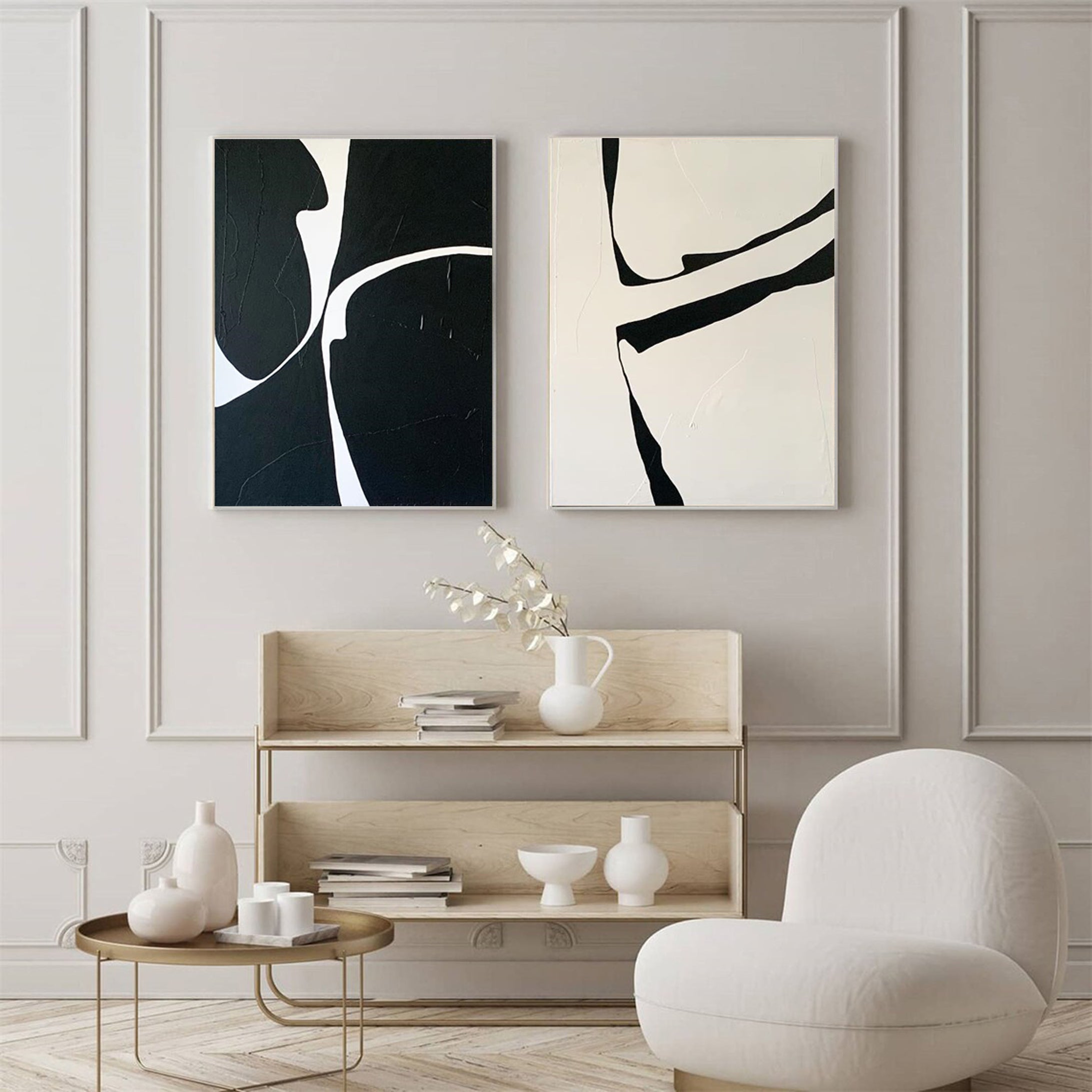 Modern Minimalist Art Set Of 2 #MMAS 001