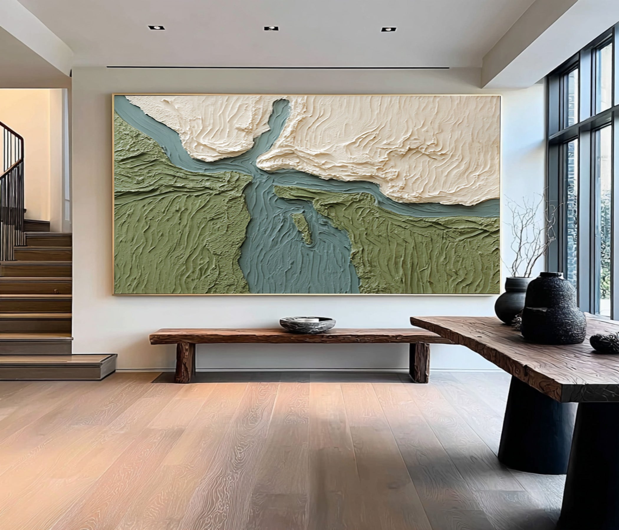 Horizontal Large Green Decor | KeiraArt #CZ 020