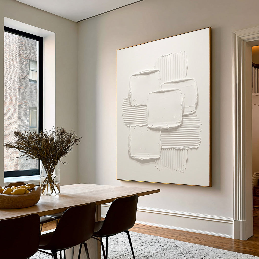 Composition Of Form And Space Large Abstract Wall Art Textured Contemporary Artwork Modern Interior Design Decor