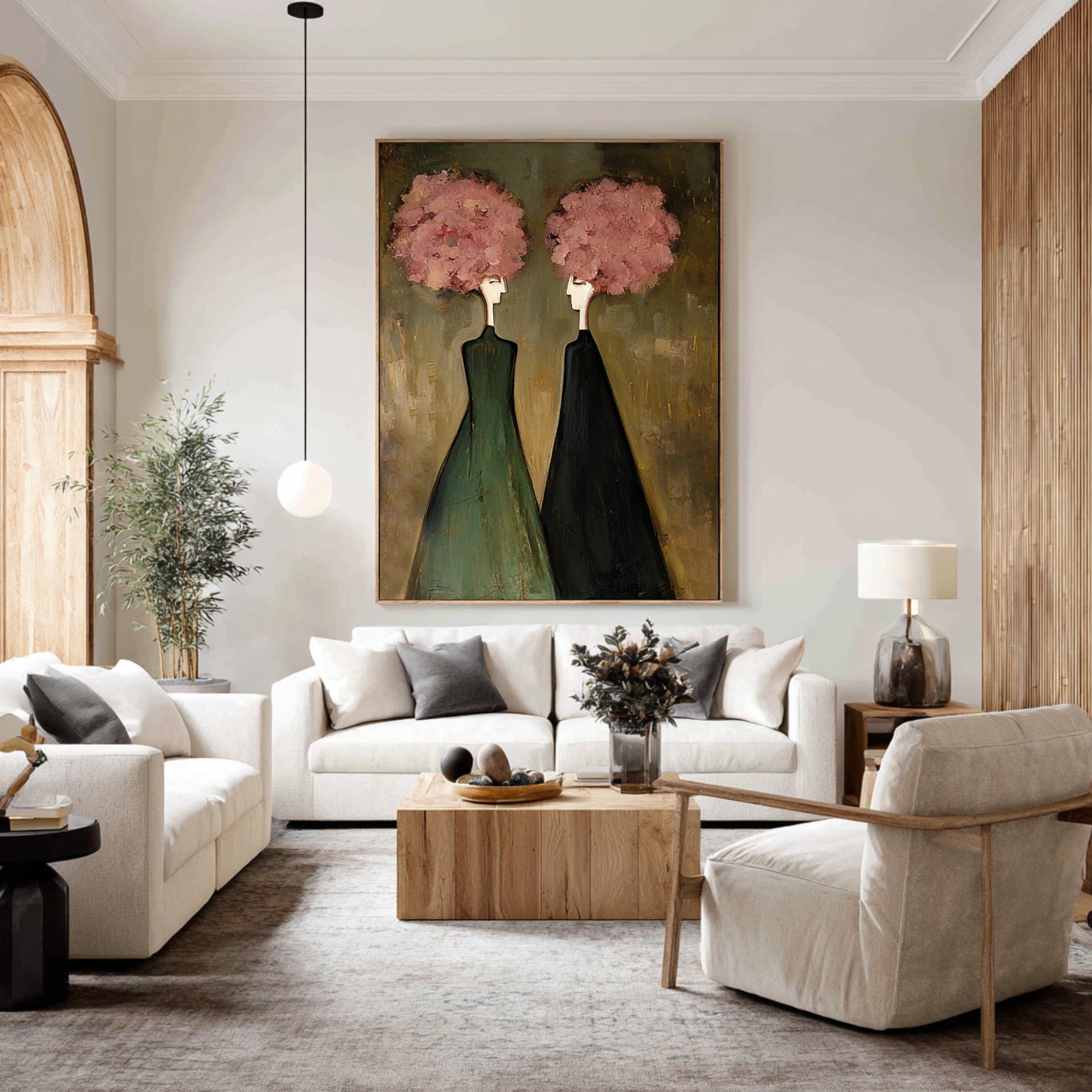 Large Figurative Wall Art for Living Room #CZ 053