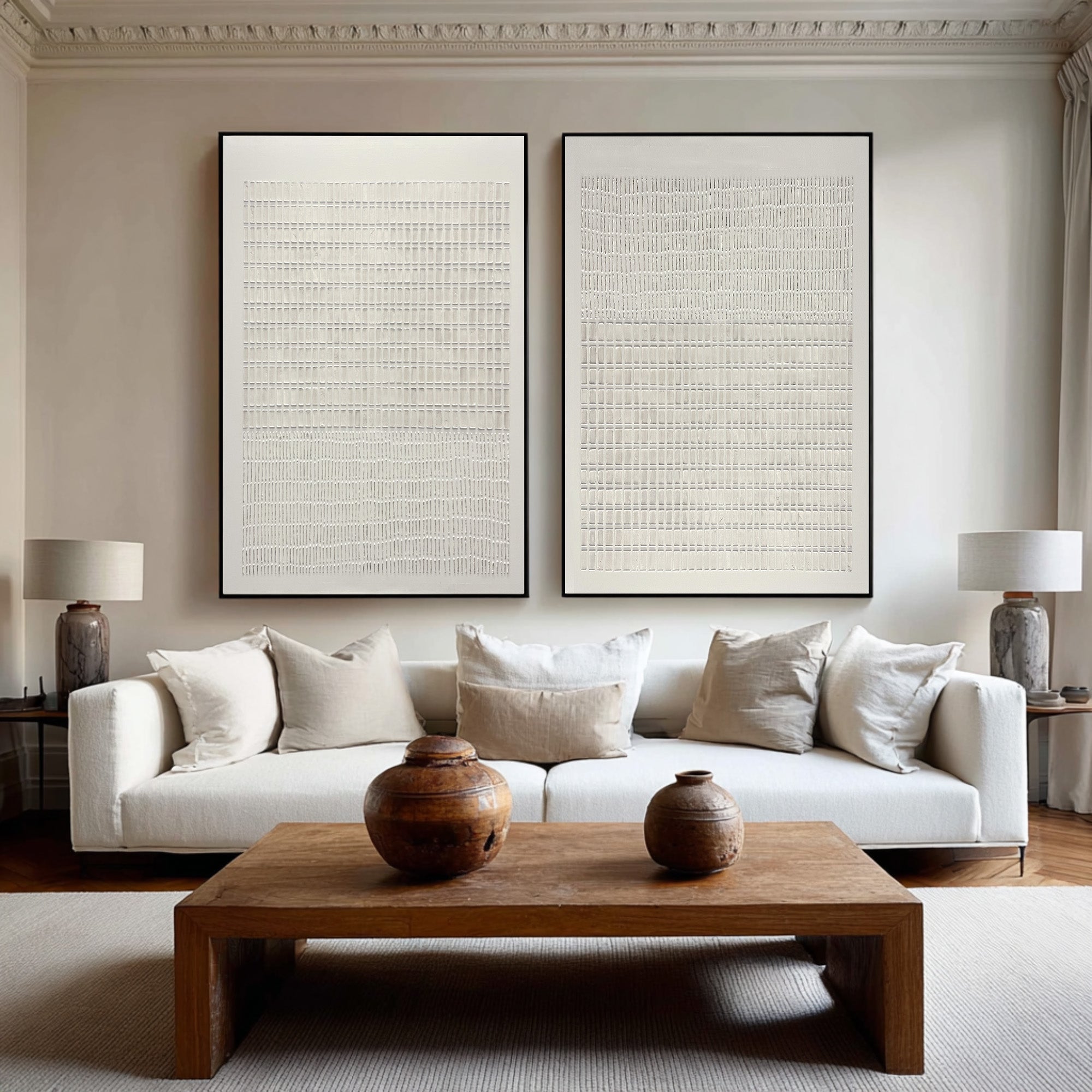 Minimalist Abstract Wall Art Set of 2 #CZ 036