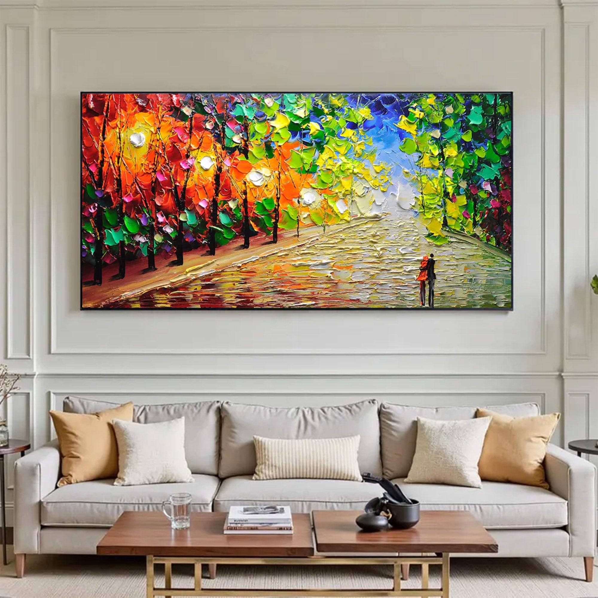 Large Textured Forest Painting | KeiraArt #AG 153