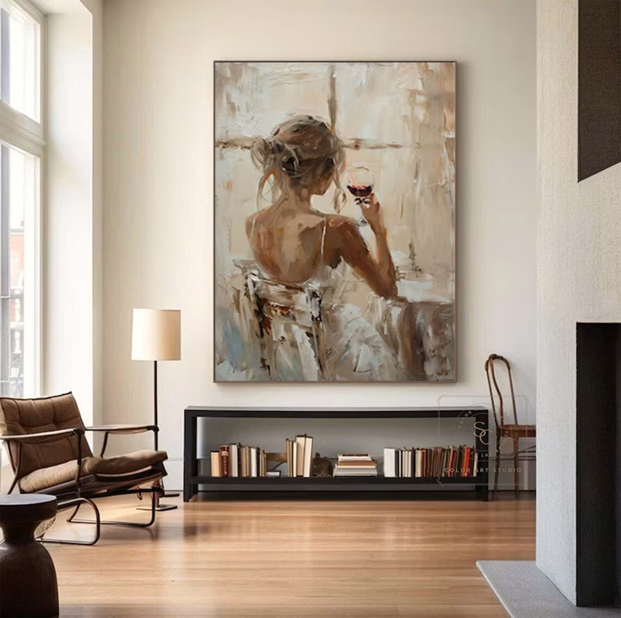 Large Textured Figurative Art | KeiraArt #AG 134