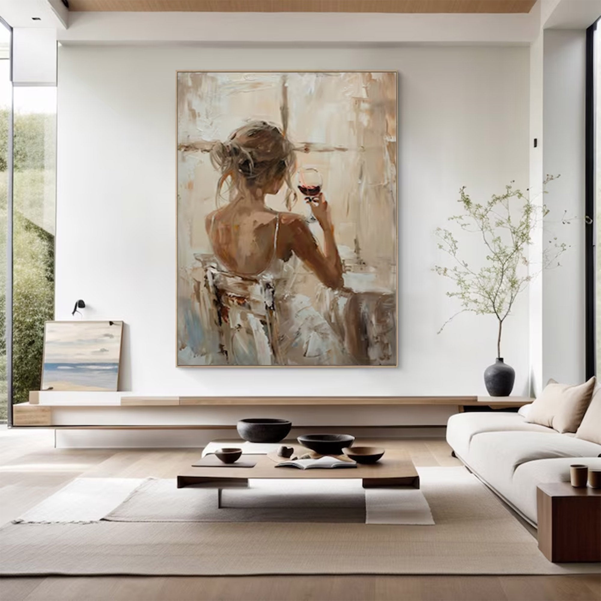 Large Textured Figurative Art | KeiraArt #AG 134