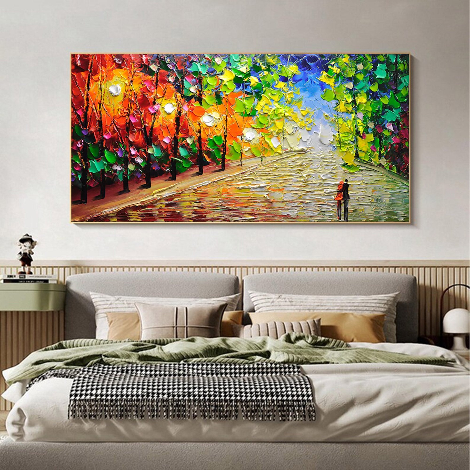 Large Textured Forest Painting | KeiraArt #AG 153