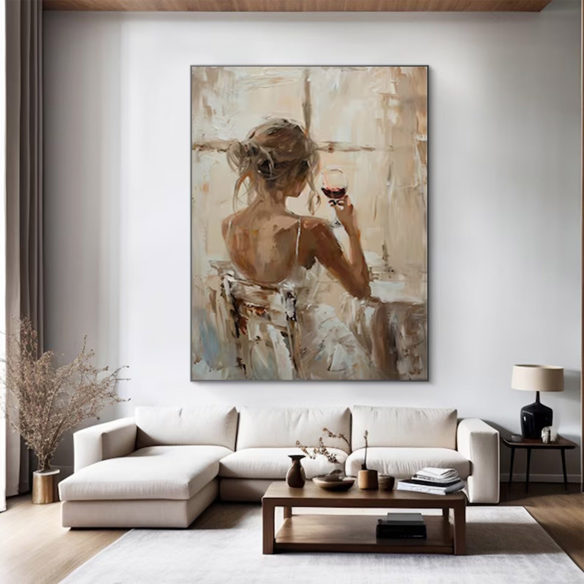 Large Textured Figurative Art | KeiraArt #AG 134