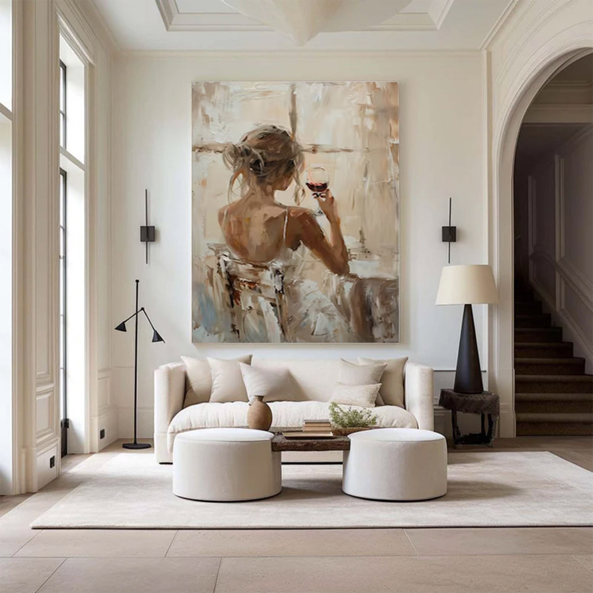 Large Textured Figurative Art | KeiraArt #AG 134