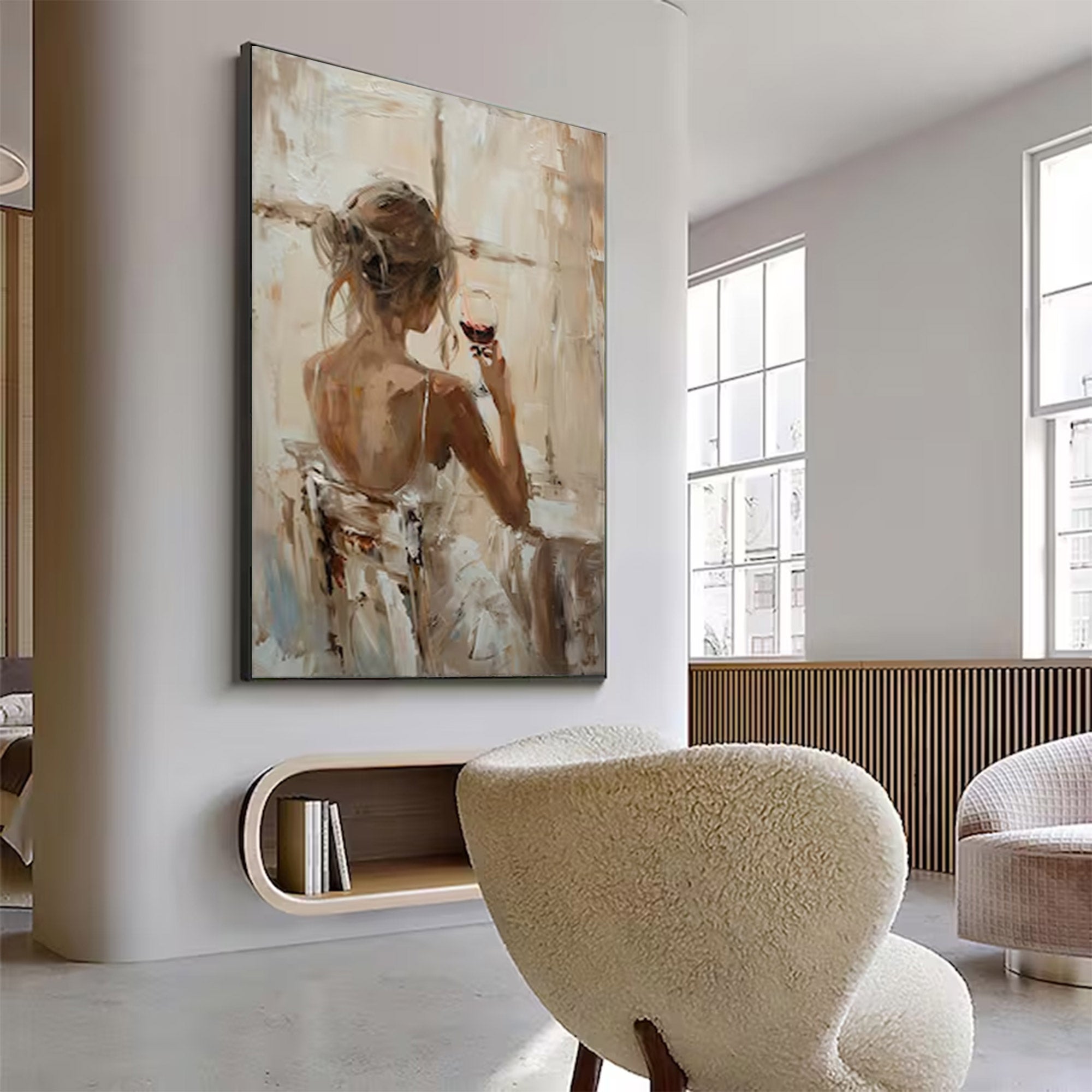 Large Textured Figurative Art | KeiraArt #AG 134