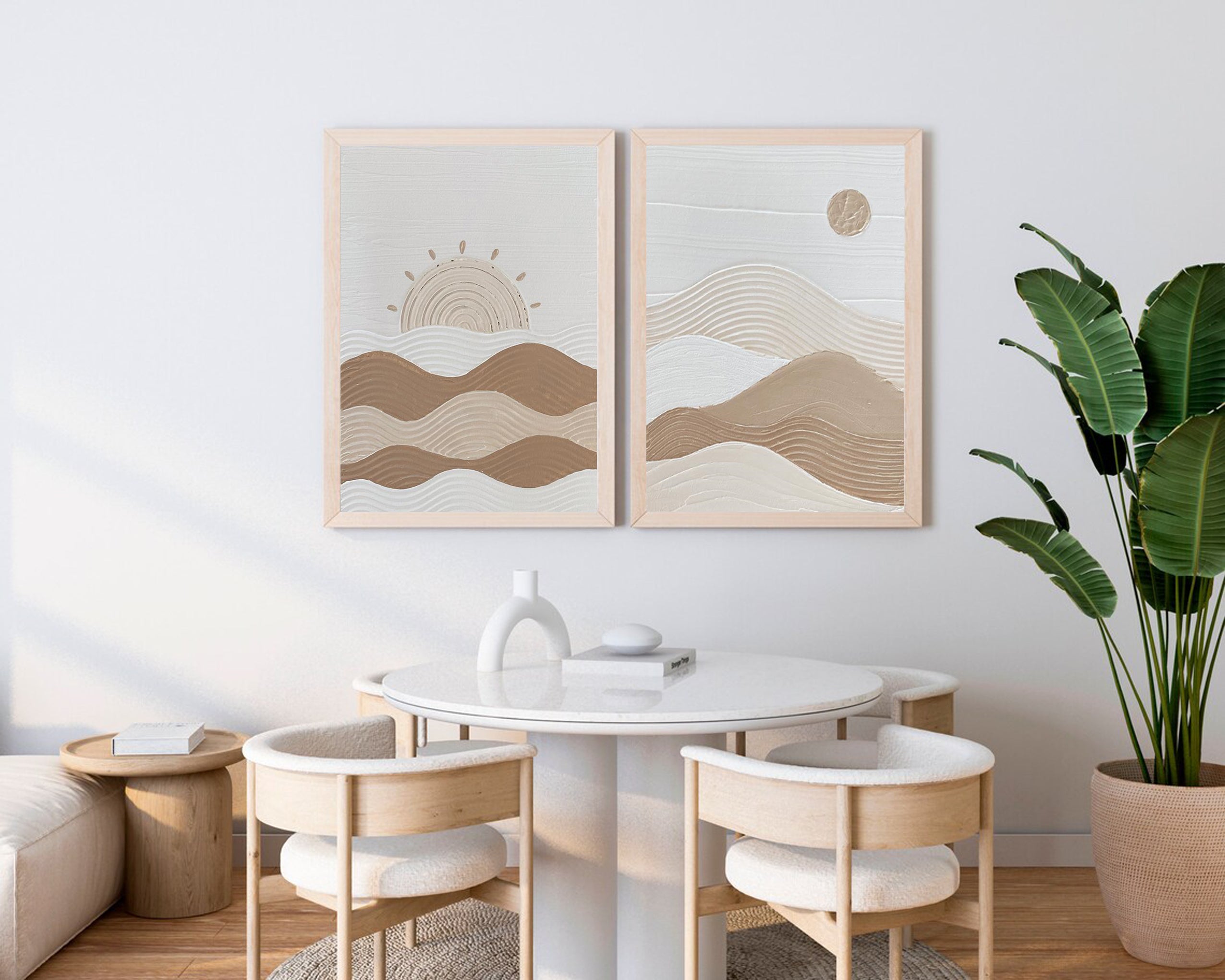 Modern Minimalist Art Set Of 2 #MMAS 043